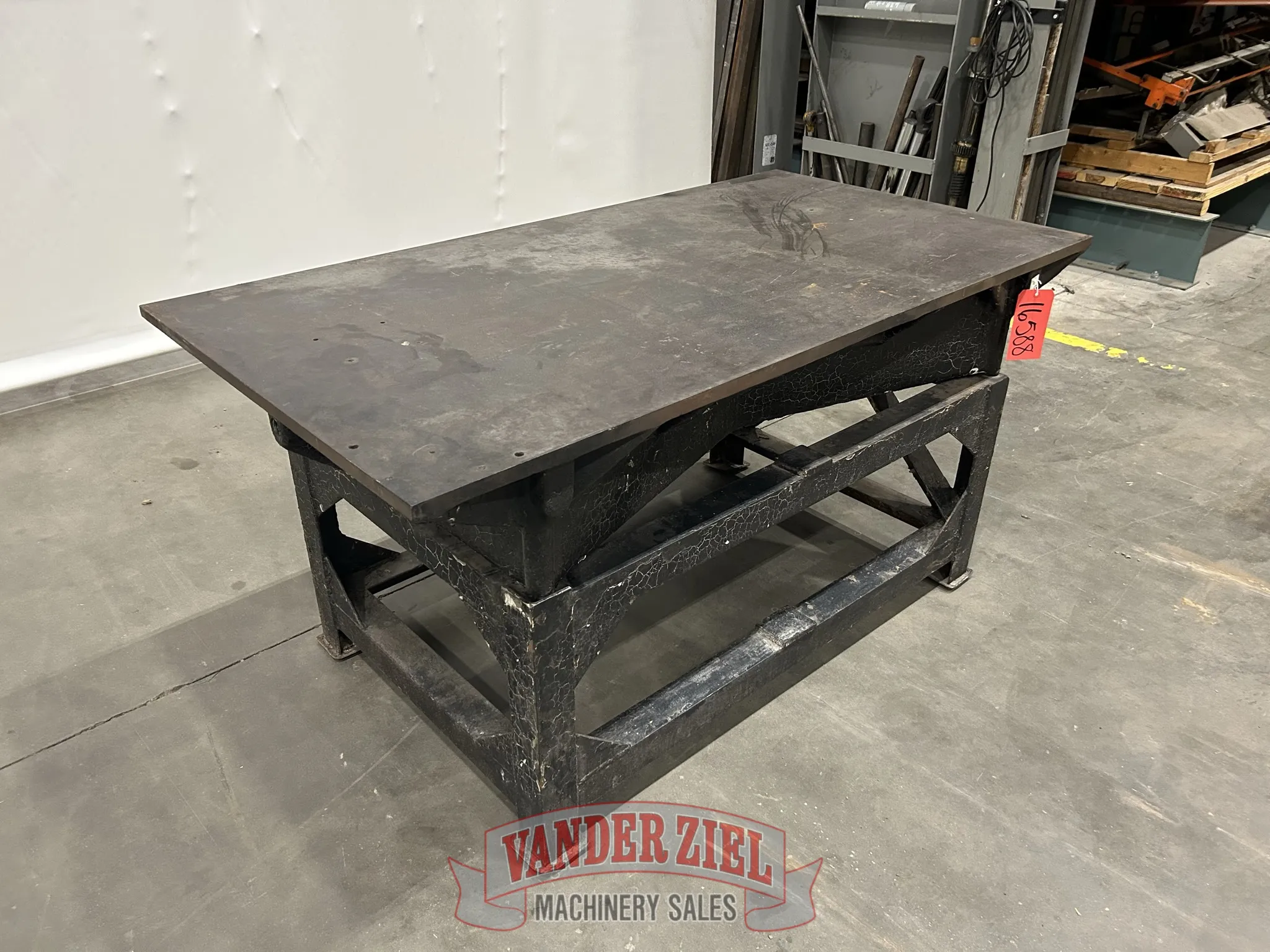 Welding Table, 68" length x 36" depth x 3/4" thick top - Prefetch Image 40430