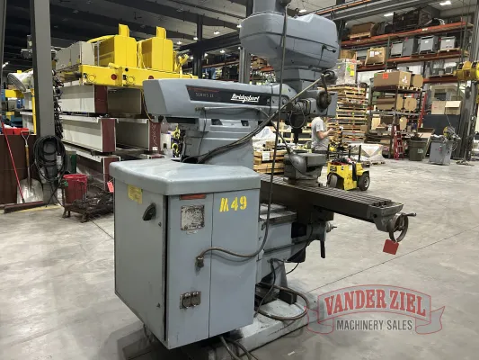 Bridgeport Series II Vertical Knee Mill, 11″ x 58″ Table, 4 HP - Gallery Thumbnail 2