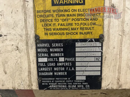 Marvel Series 8 MARK II Tilt Frame Vertical Saw, 18” X 22” - Gallery Thumbnail 7