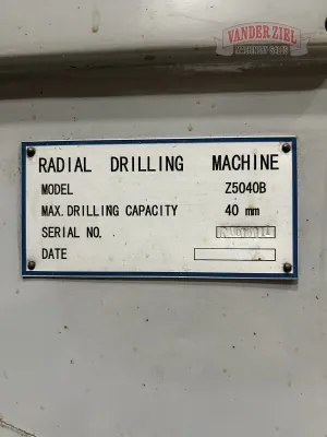 Sliding Ram Radial Drill, Model Z5040B - Gallery Thumbnail 10