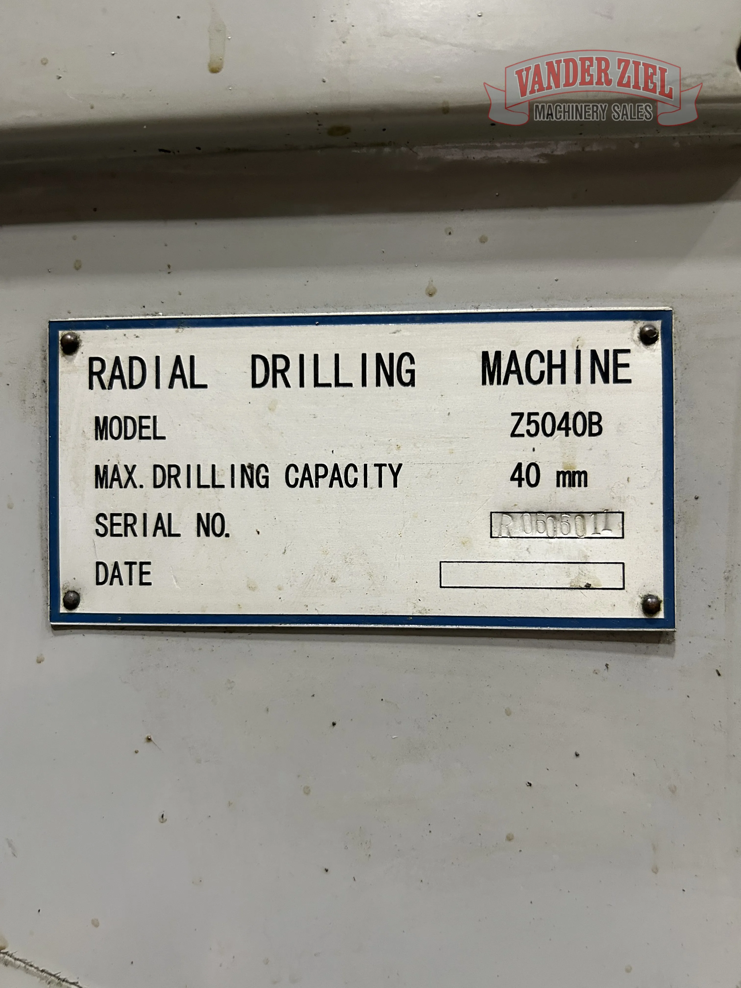 Sliding Ram Radial Drill, Model Z5040B - Prefetch Image 41315