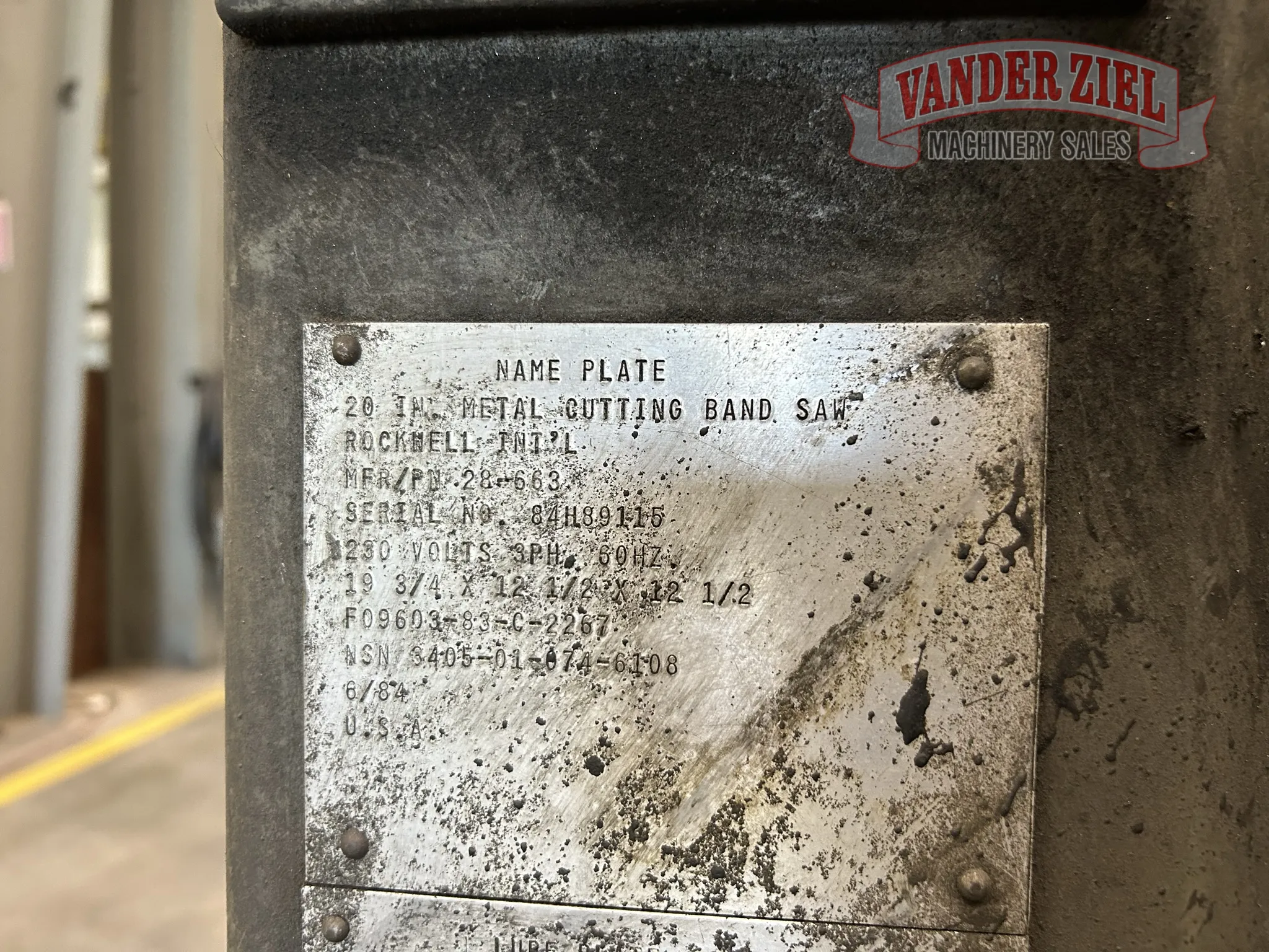 Rockwell Vertical Saw, Model 20 - Prefetch Image 41464