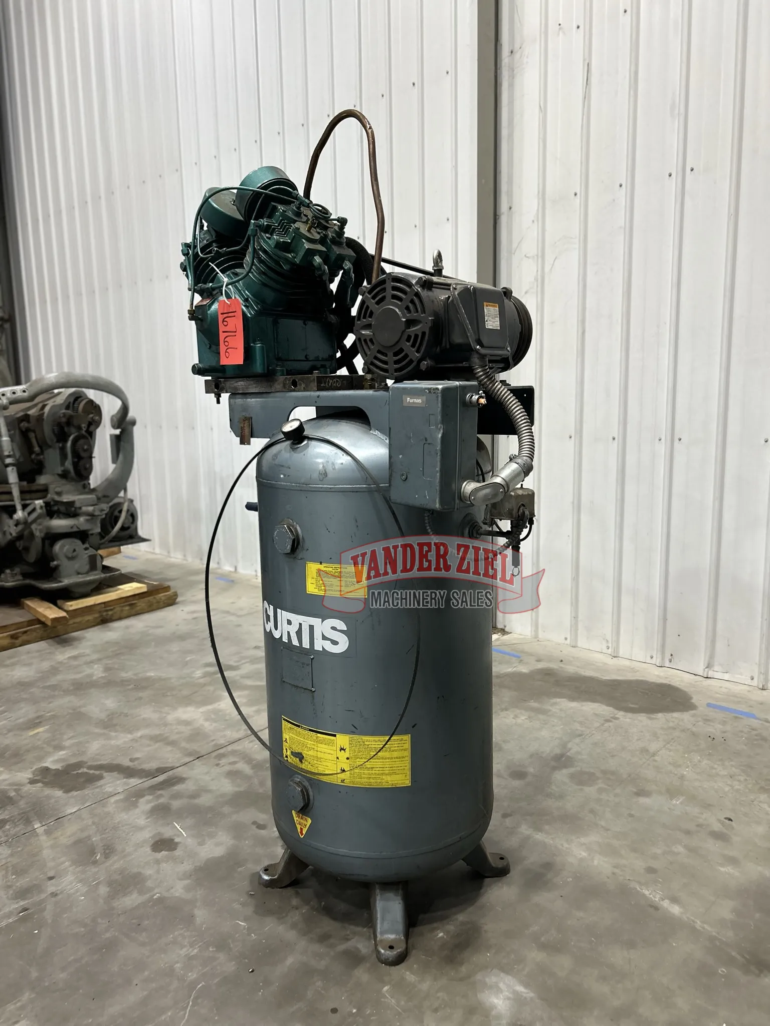Curtis 10 HP Air Compressor - Prefetch Image 41529