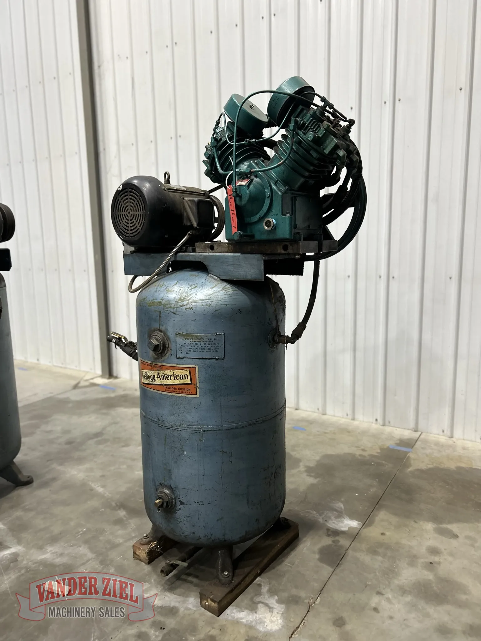 Kellogg American 10 Hp Compressor - Prefetch Image 41537