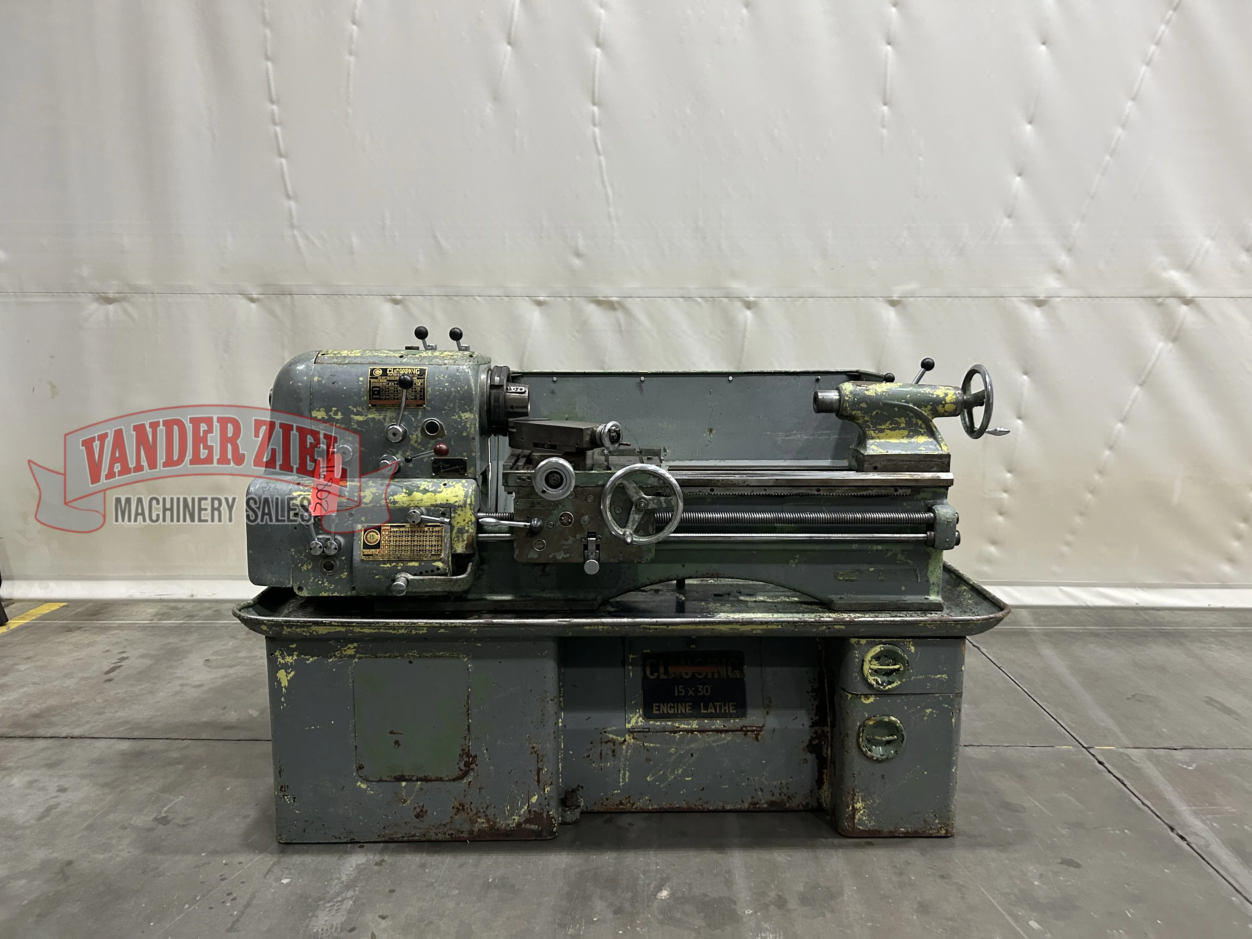 Clausing Lathe 15"x30" Engine Lathe - Main Image 1