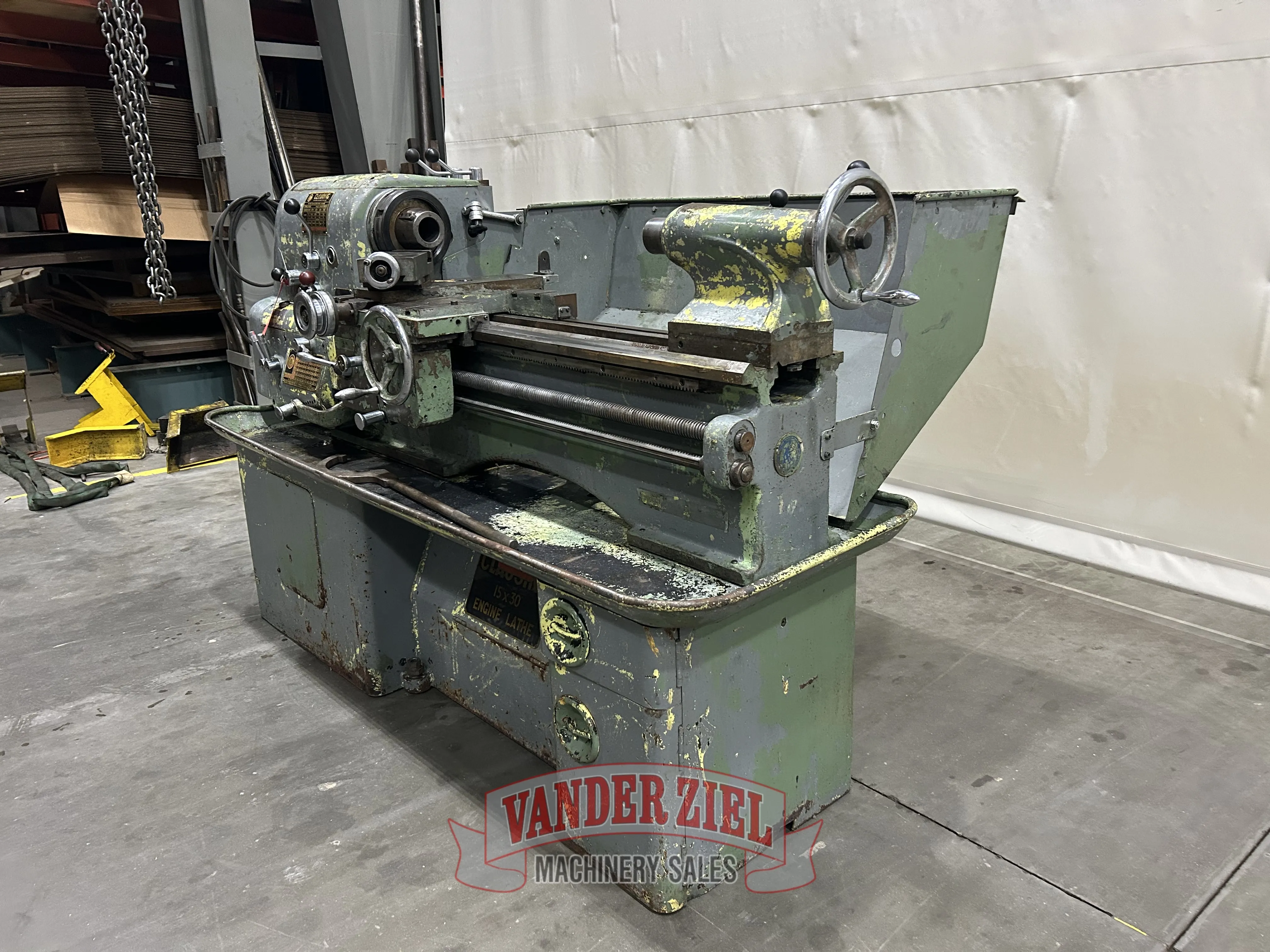Clausing Lathe 15"x30" Engine Lathe - Prefetch Image 41742