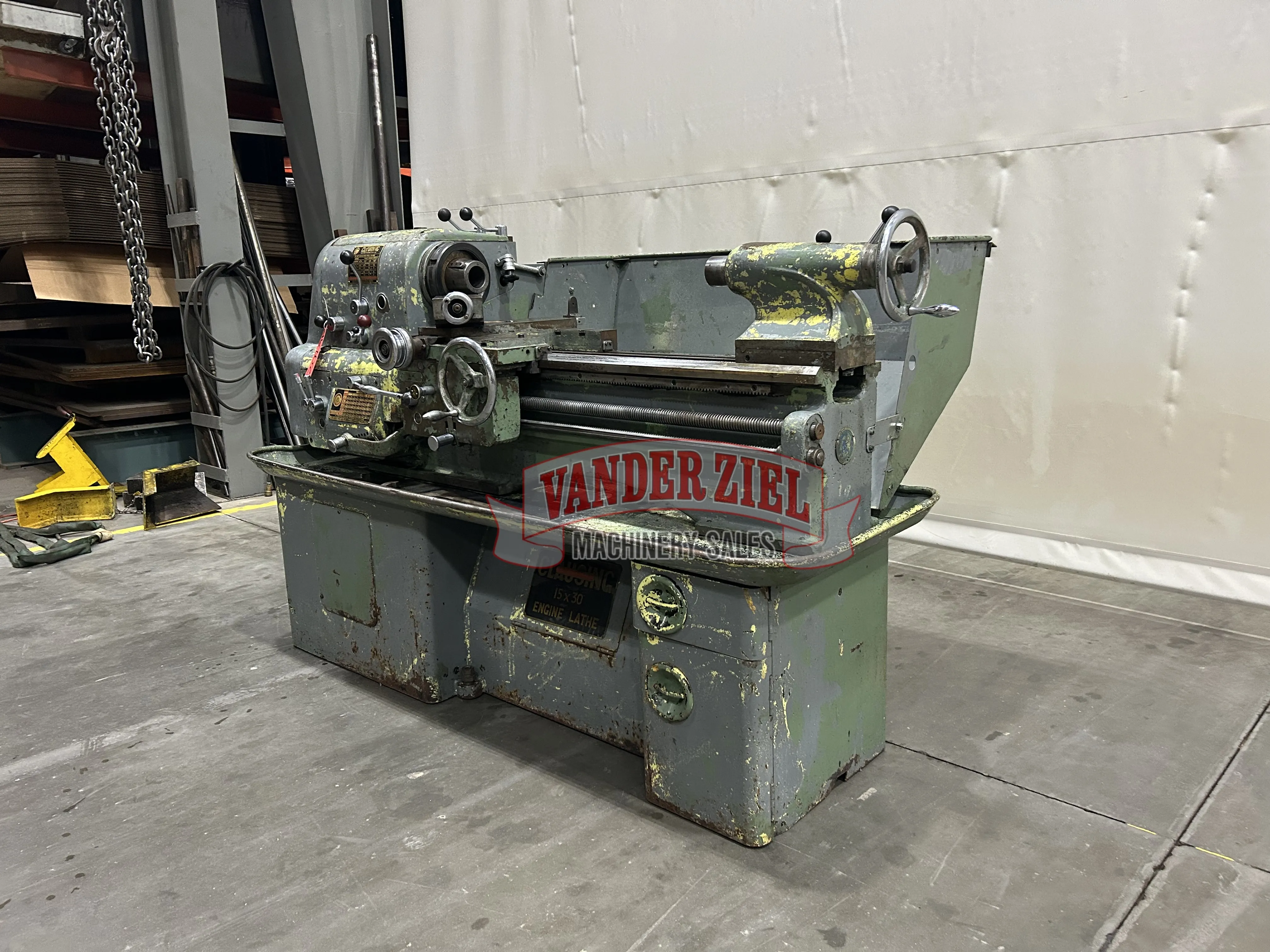 Clausing Lathe 15"x30" Engine Lathe - Prefetch Image 41746