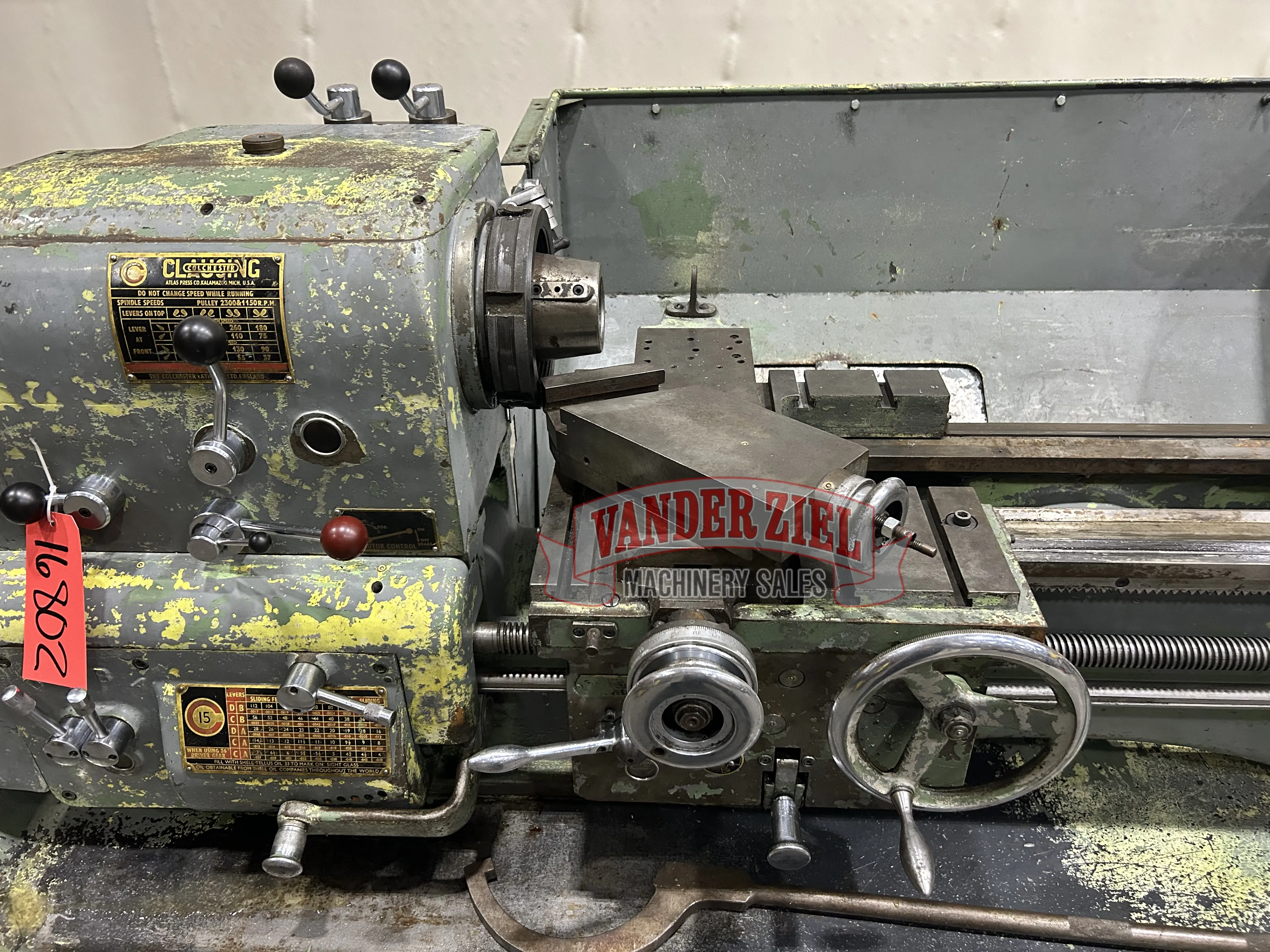 Clausing Lathe 15"x30" Engine Lathe - Prefetch Image 41748