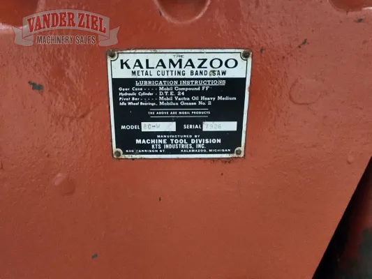 Kalamazoo 8" x 16" Horizontal Saw - Gallery Thumbnail 8