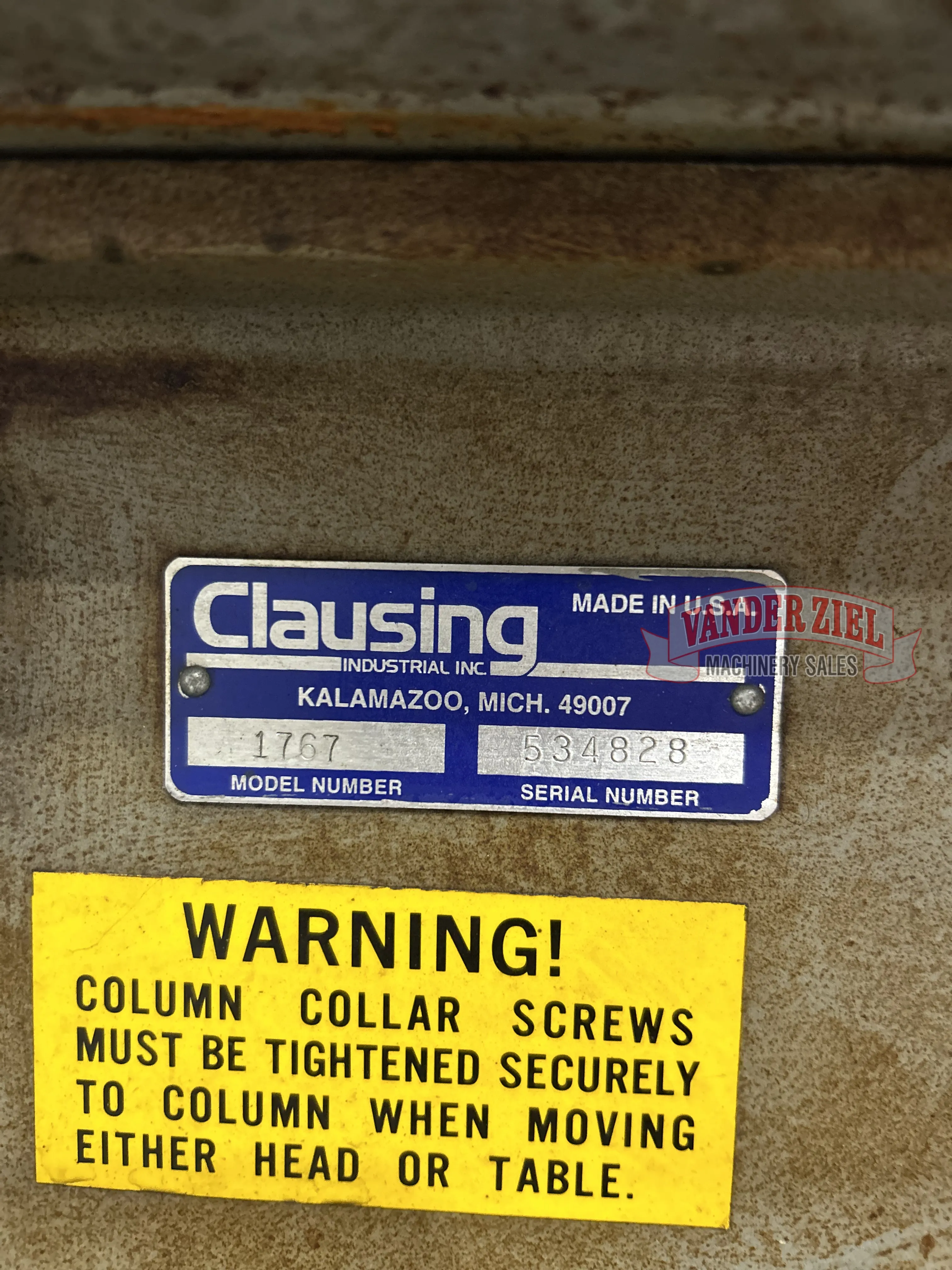 Clausing 15" Drill Press, Model 1767 - Prefetch Image 41860