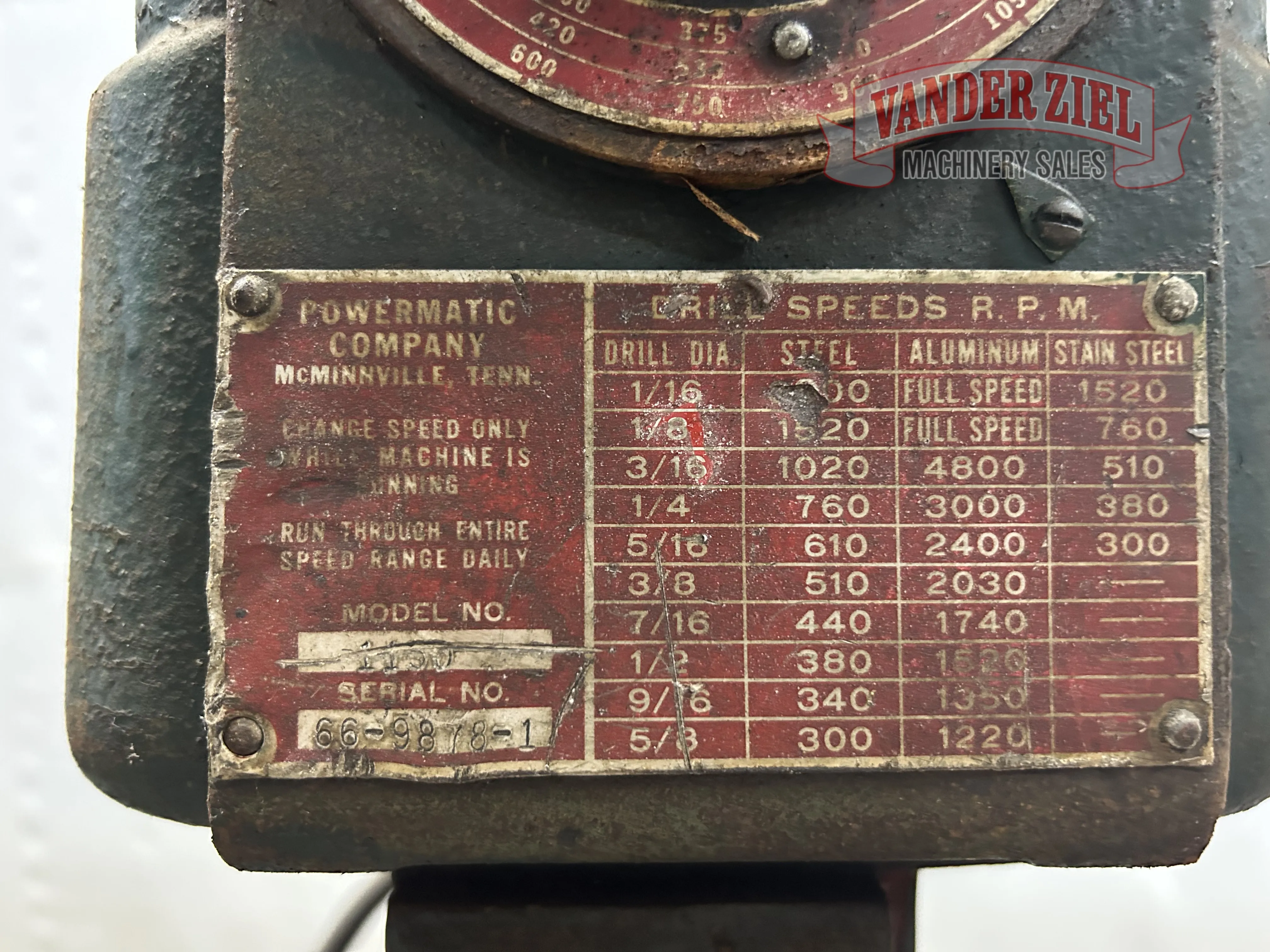 Powermatic Drill Press - Prefetch Image 41875