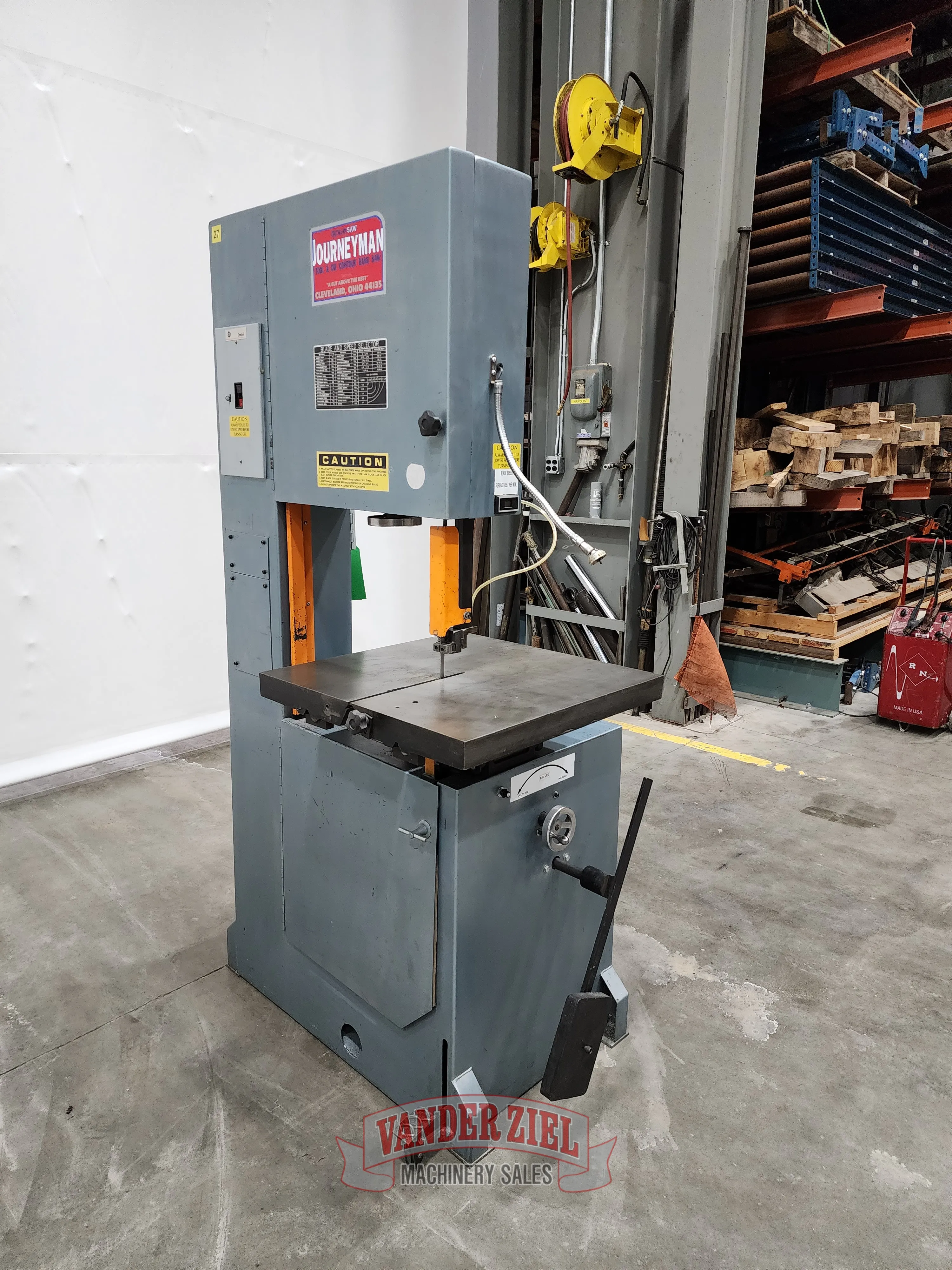 Roll-In Journeyman 20" Vertical Bandsaw, Model 95001JM - Main Image 1