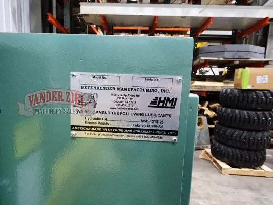 Betenbender 10' x 1/4" Low Profile Shear, Model 10'-250 - Gallery Thumbnail 9