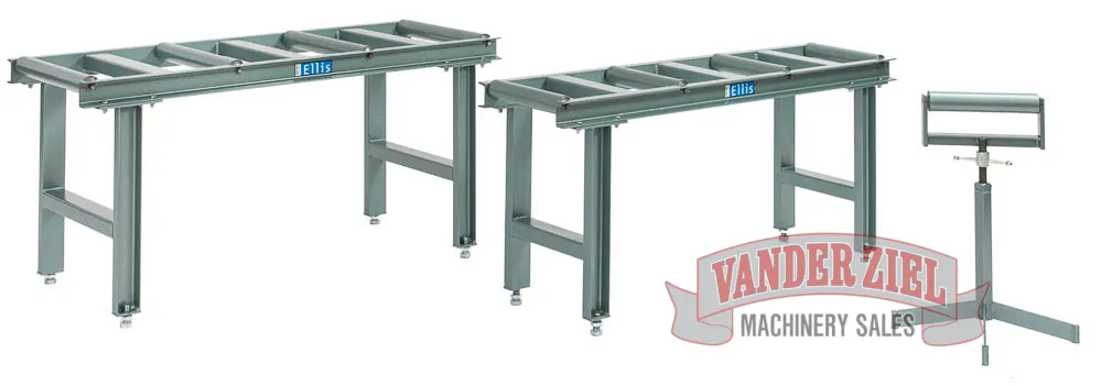Ellis Stock Stand for Model 3000's and 4000's – 5’ Long, 4-Rollers (20″ W), PN 6227 - Main Image 1