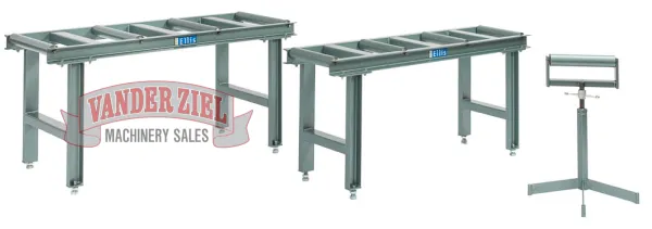 Ellis Stock Stand for Model 3000's and 4000's – 5’ Long, 4-Rollers (20″ W), PN 6227