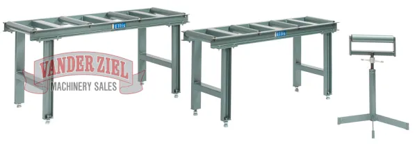 Ellis Stock Stand for Model 3000's and 4000's – 5’ Long, 4-Rollers (20″ W), PN 6227