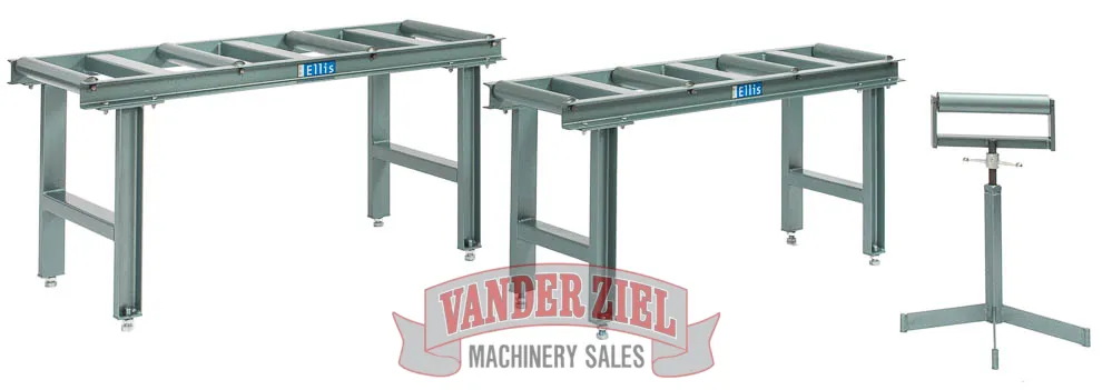 Ellis Stock Stand for Model 1800's and 2000's – 5’ Long, 4-Rollers, PN 6228 - Main Image 1