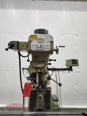 Wells Index Vertical Knee Mill, Model 1050, 10" x 50" Table, 3 HP - Gallery Thumbnail 3