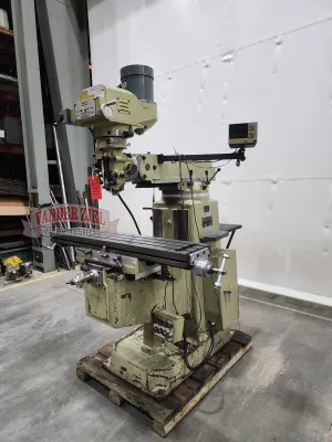 Wells Index Vertical Knee Mill, Model 1050, 10" x 50" Table, 3 HP - Gallery Thumbnail 4