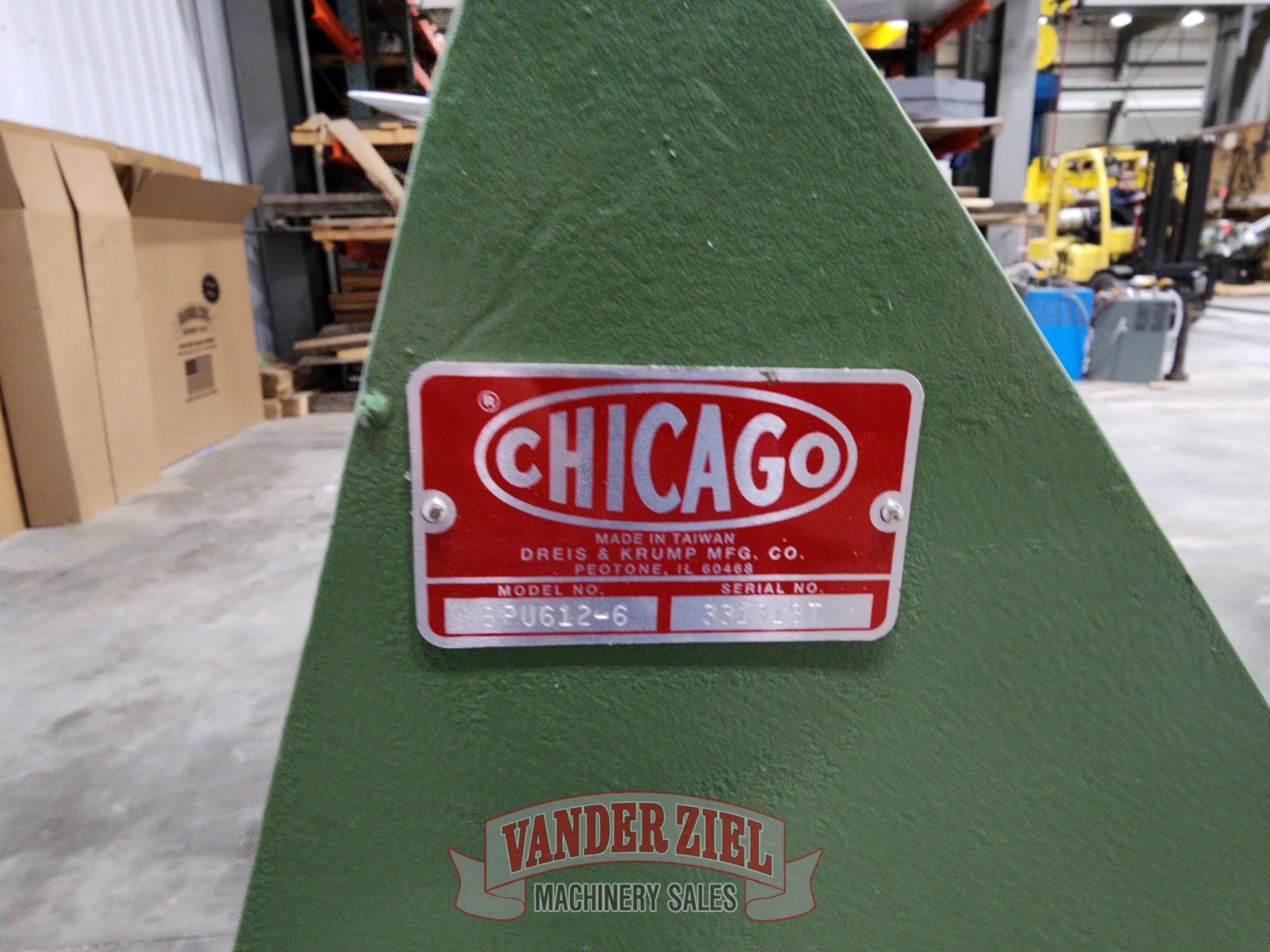 Chicago 6' x 12 Gauge Box and Pan Hand Brake, Model BPU 612-6 – NEW - Prefetch Image 42801