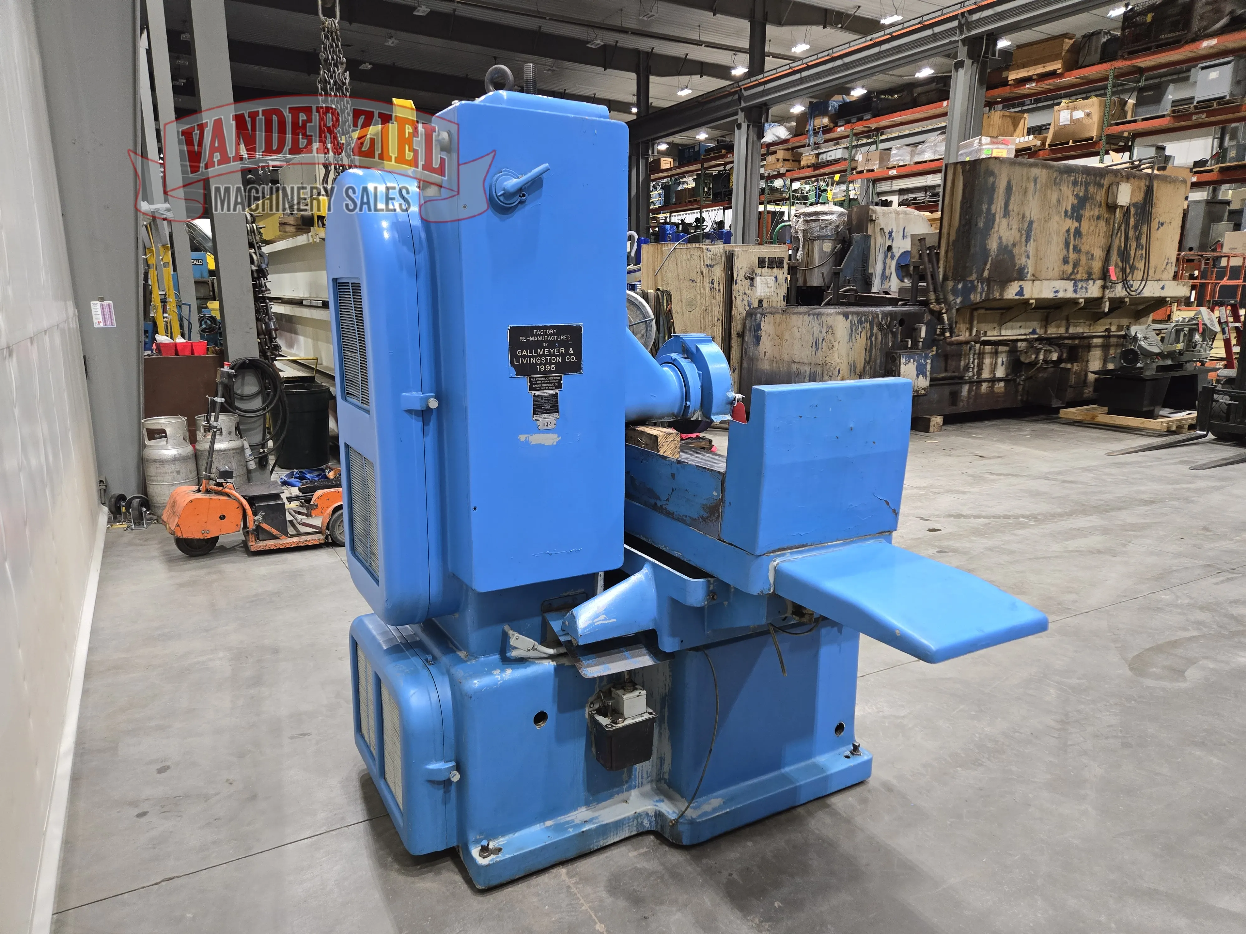 Gallmeyer & Livingston 12” x 36” Hydraulic Grinder, Model 550 - Prefetch Image 42805