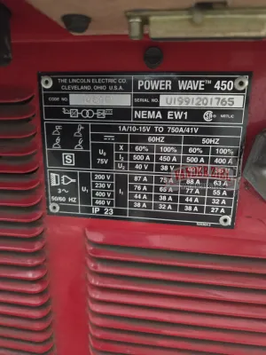Lincoln Power Wave 450 Welder - Gallery Thumbnail 2