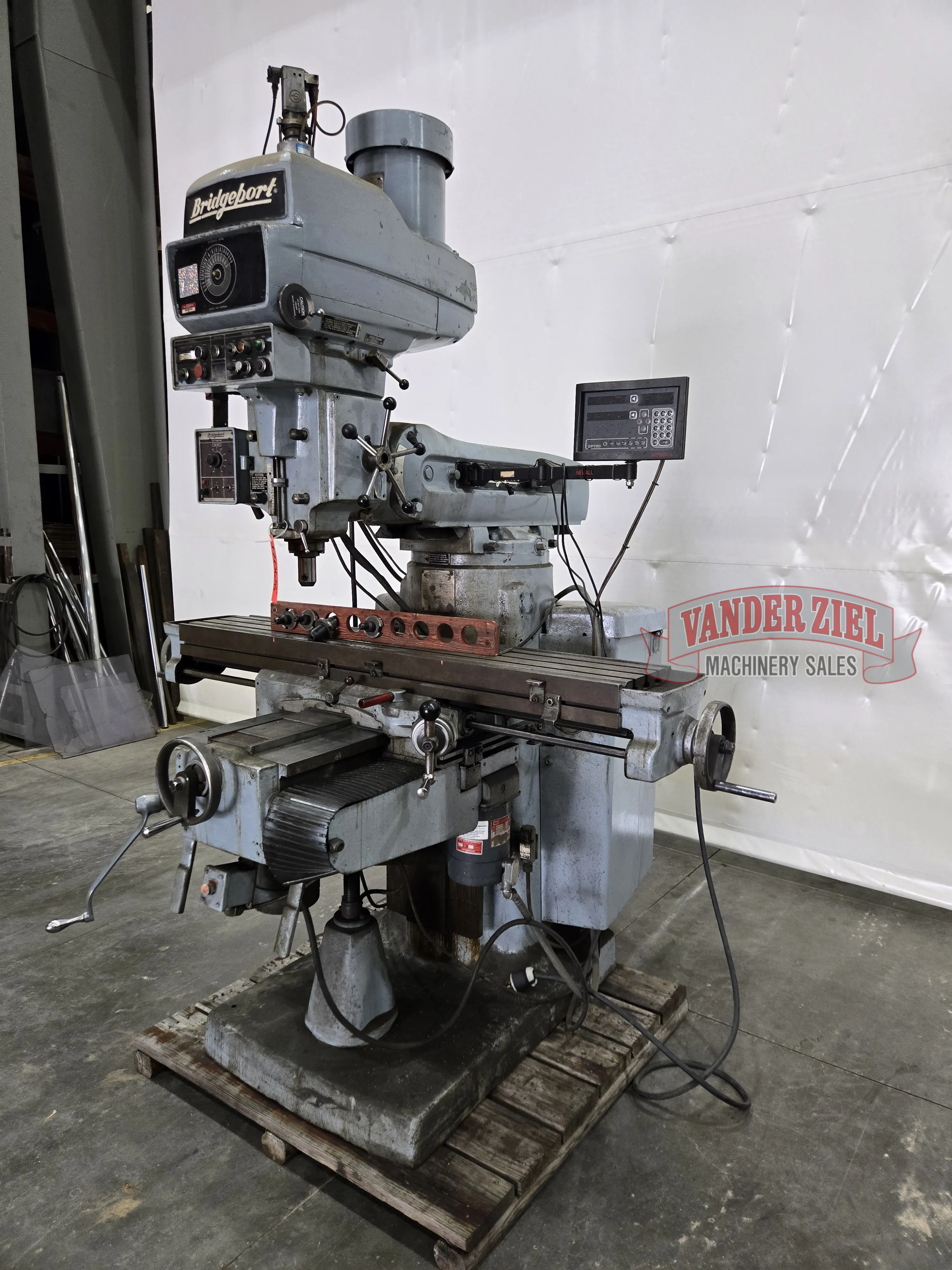 Bridgeport Series II Vertical Knee Mill, 11” x 58” Table - Prefetch Image 43100