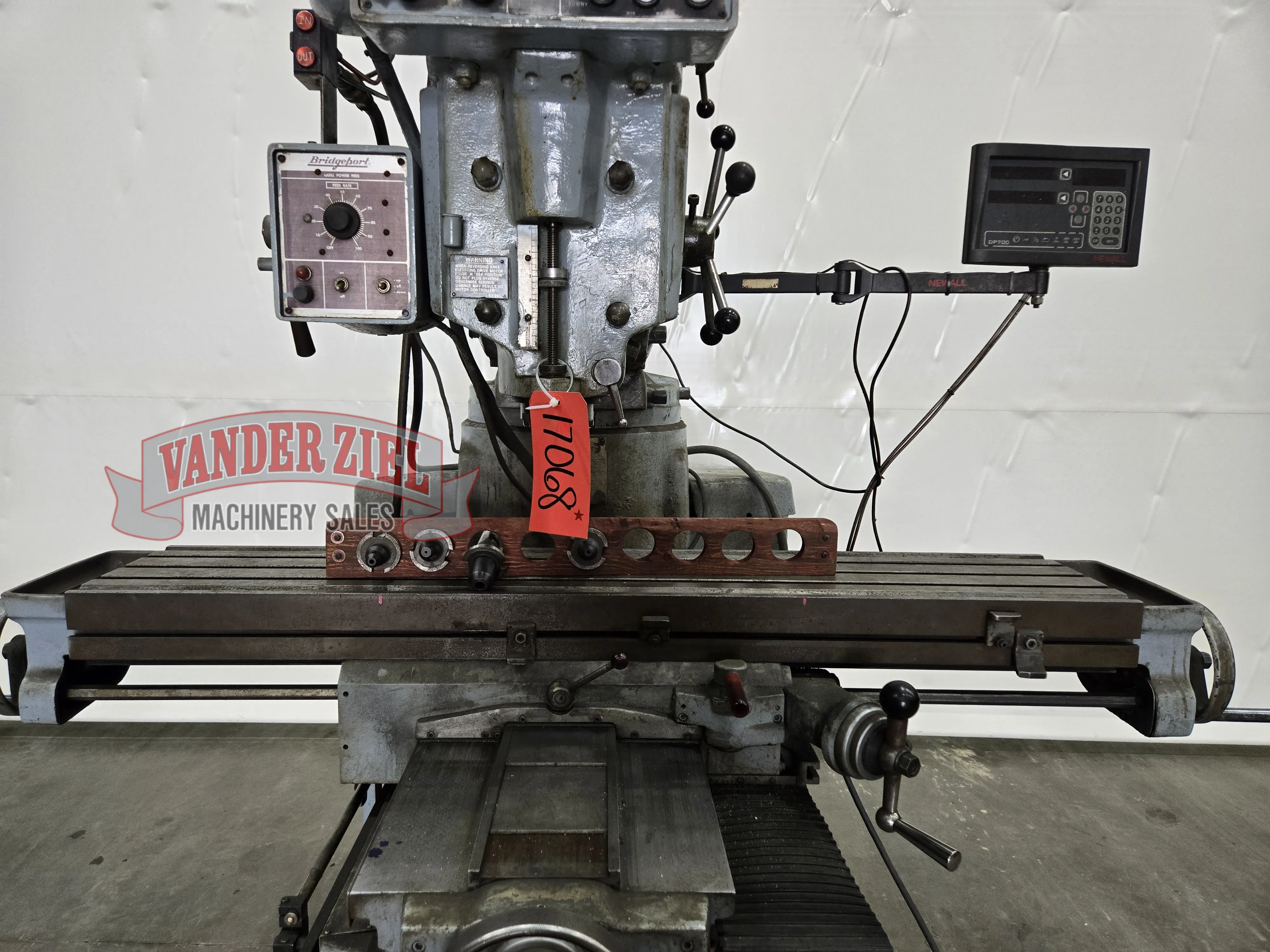 Bridgeport Series II Vertical Knee Mill, 11” x 58” Table - Prefetch Image 43106