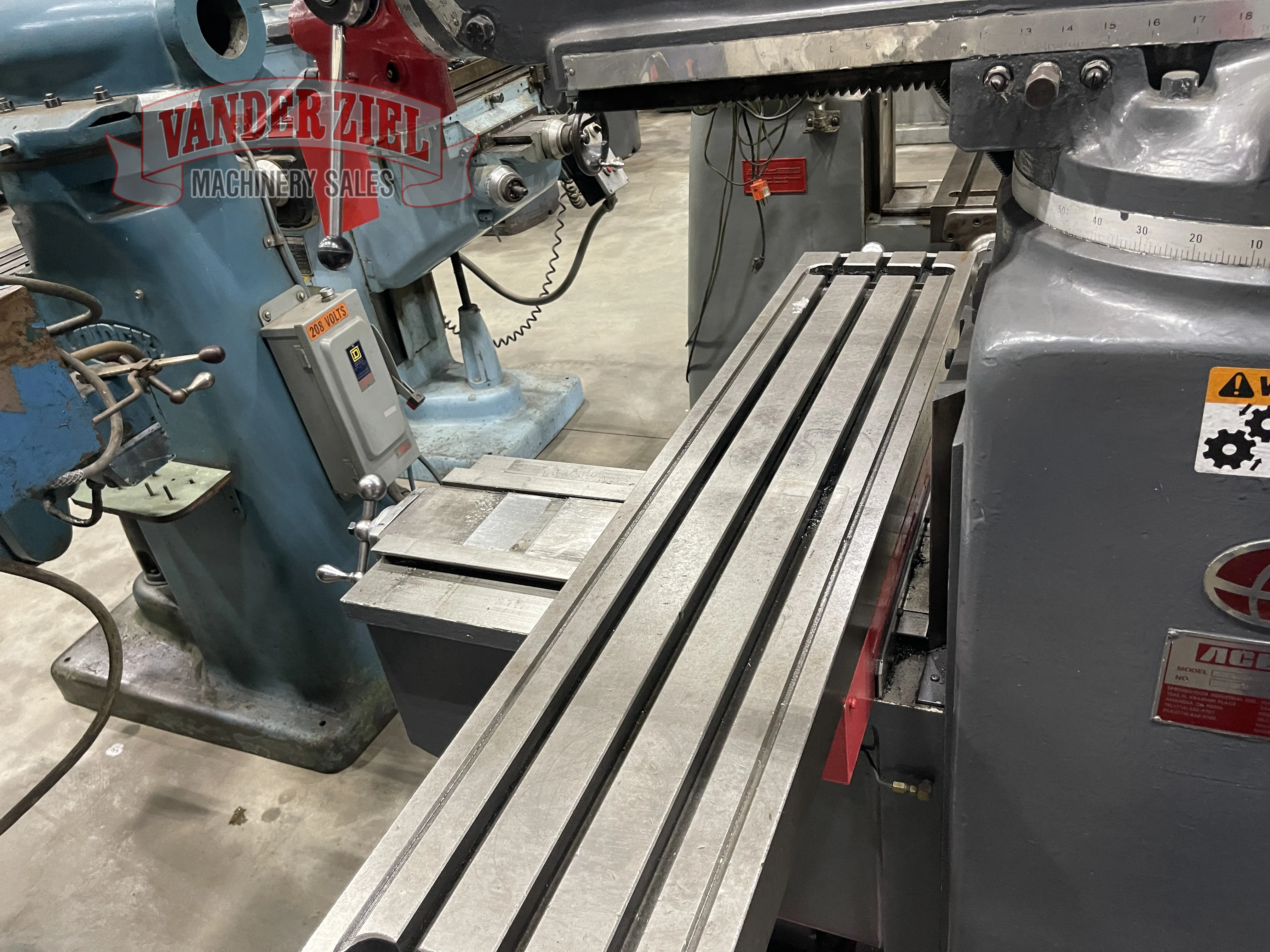 Acer EVS-3VK Vertical Knee Mill, 10" x 50", 3 HP - Prefetch Image 43131