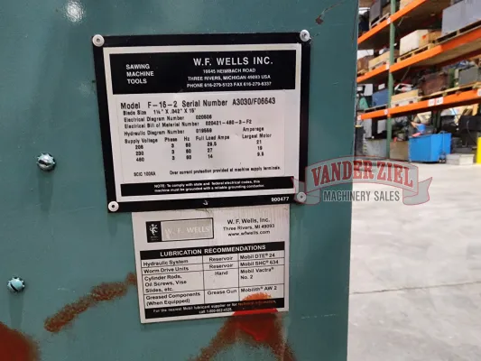 WF Wells F-16 Horizontal Saw - Gallery Thumbnail 6