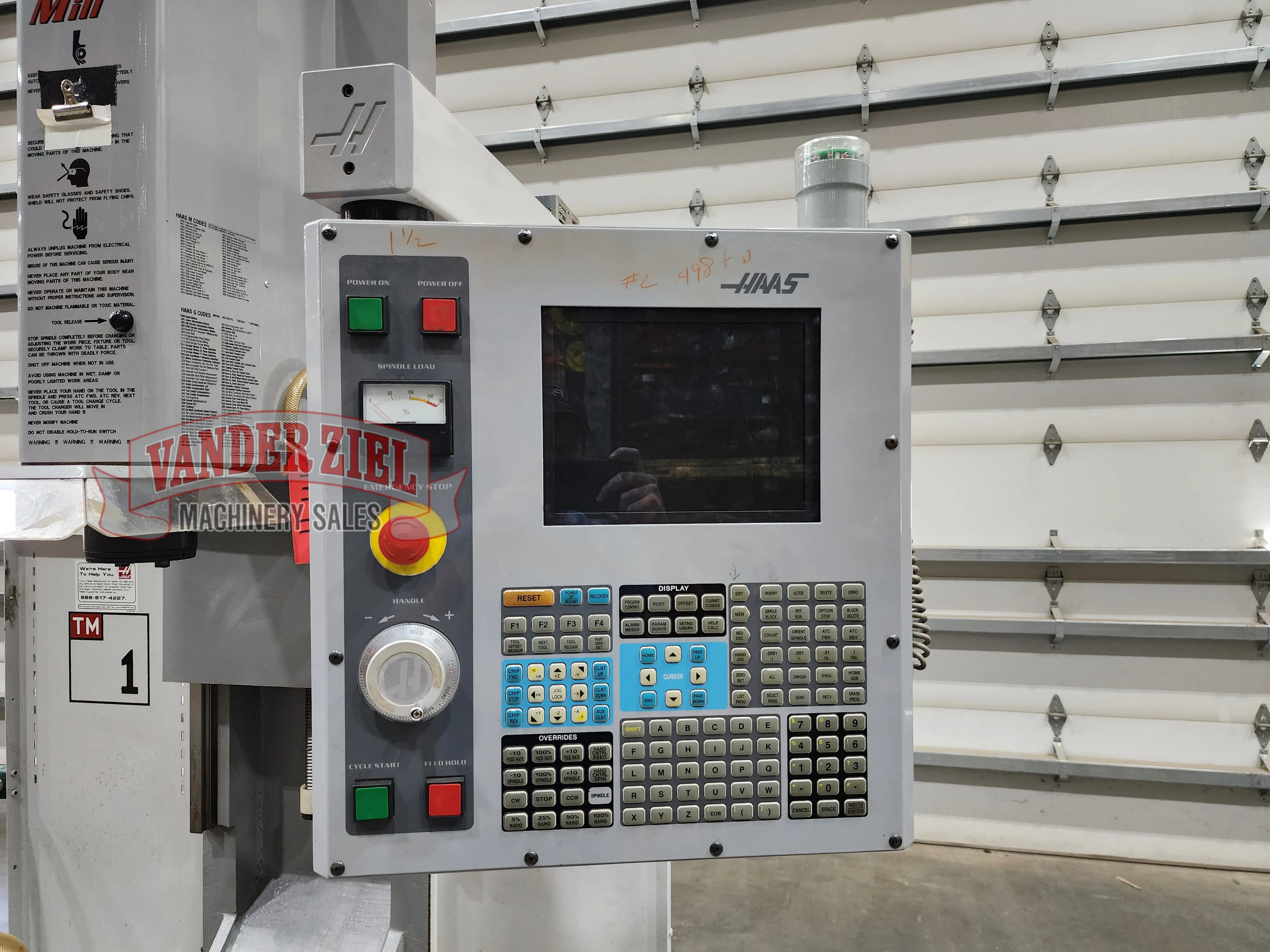 Haas TM-1 CNC Vertical Machining Center, 2005 - Prefetch Image 43555