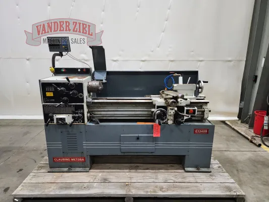 Clausing Metosa 13” x 40” Geared Head Lathe, Model C1340S