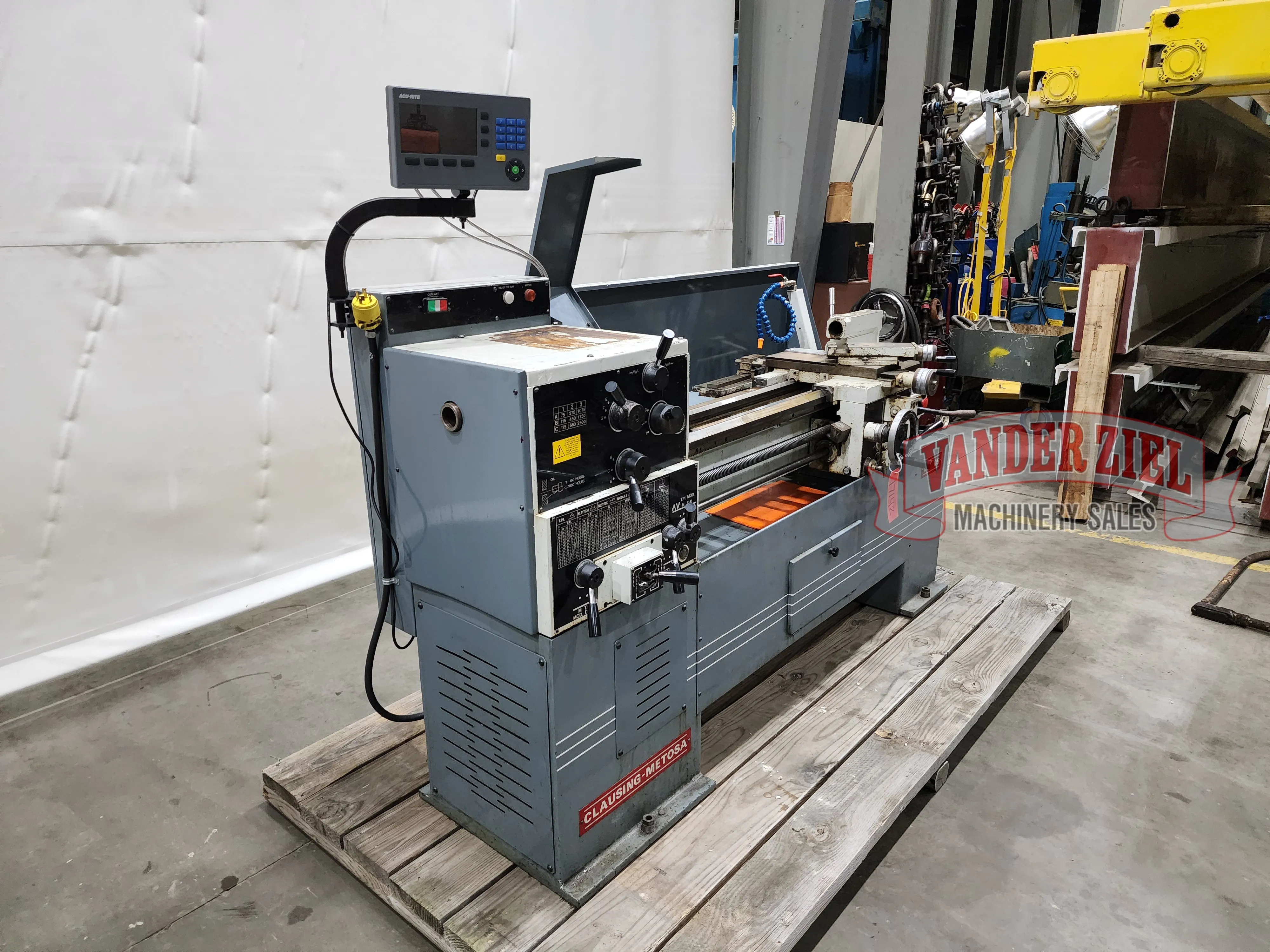 Clausing Metosa 13” x 40” Geared Head Lathe, Model C1340S - Prefetch Image 43561
