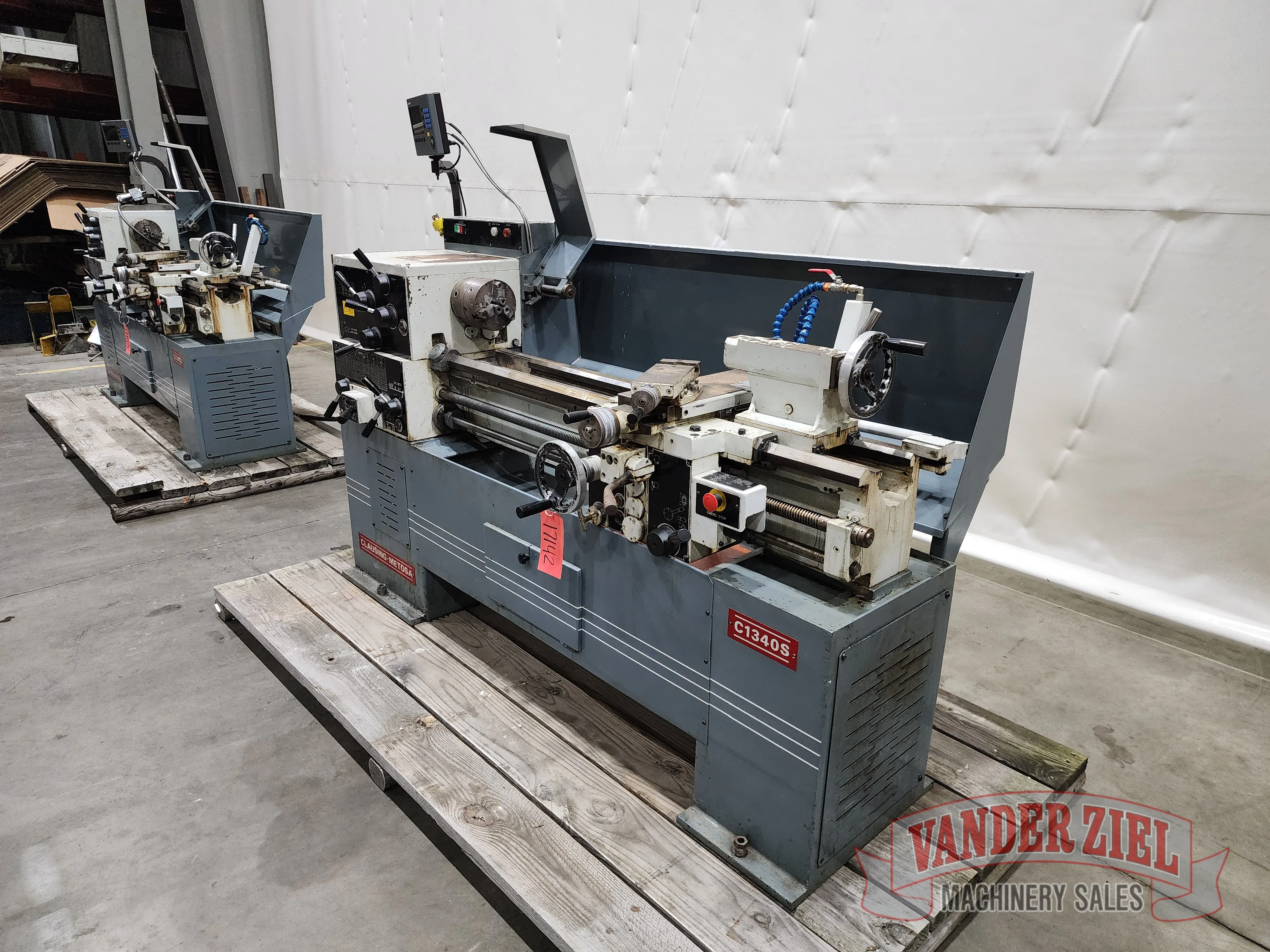 Clausing Metosa 13” x 40” Geared Head Lathe, Model C1340S - Prefetch Image 43565