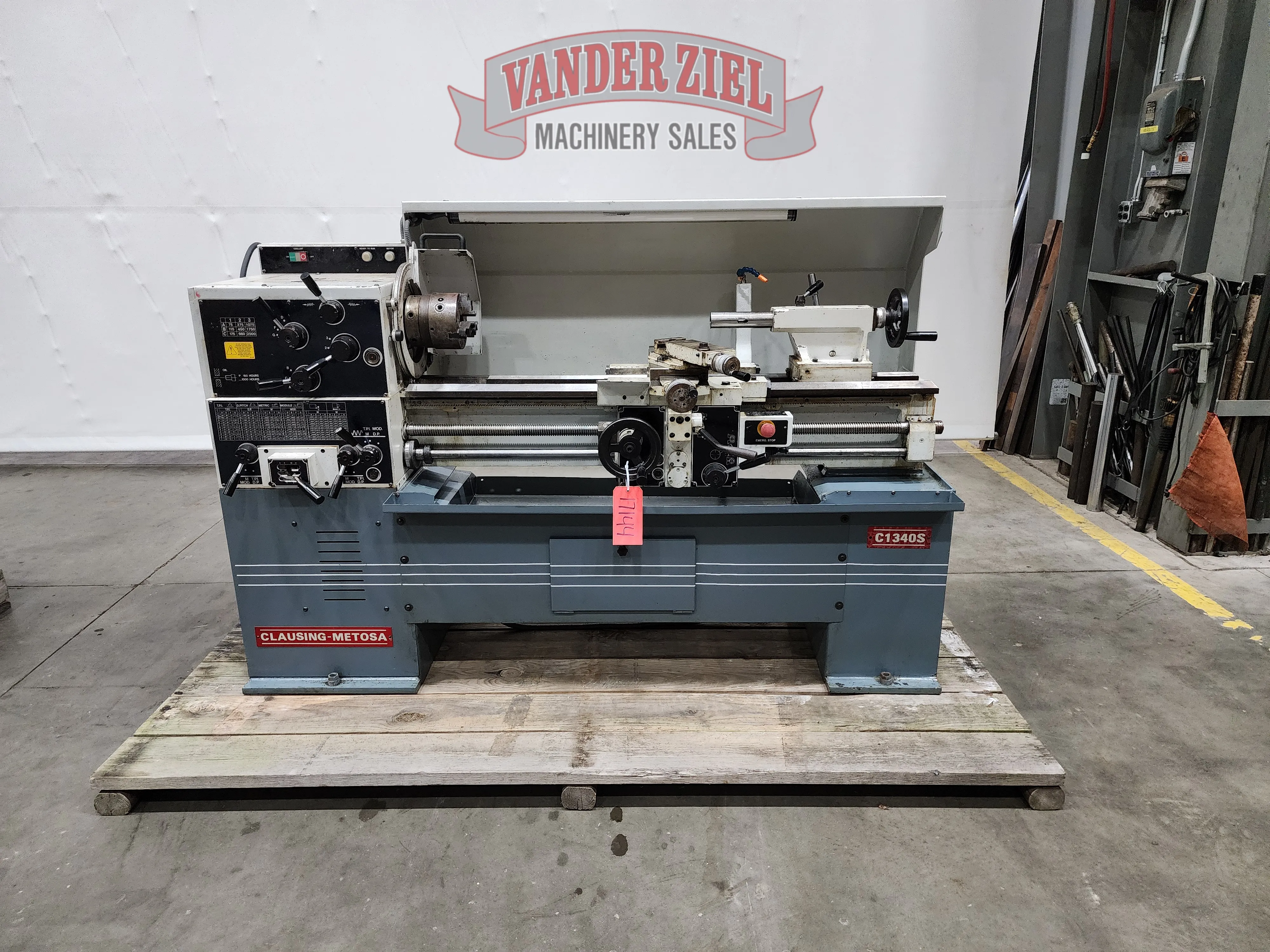 Clausing Metosa 13” x 40” Geared Head Lathe, Model C1340S - Main Image 1