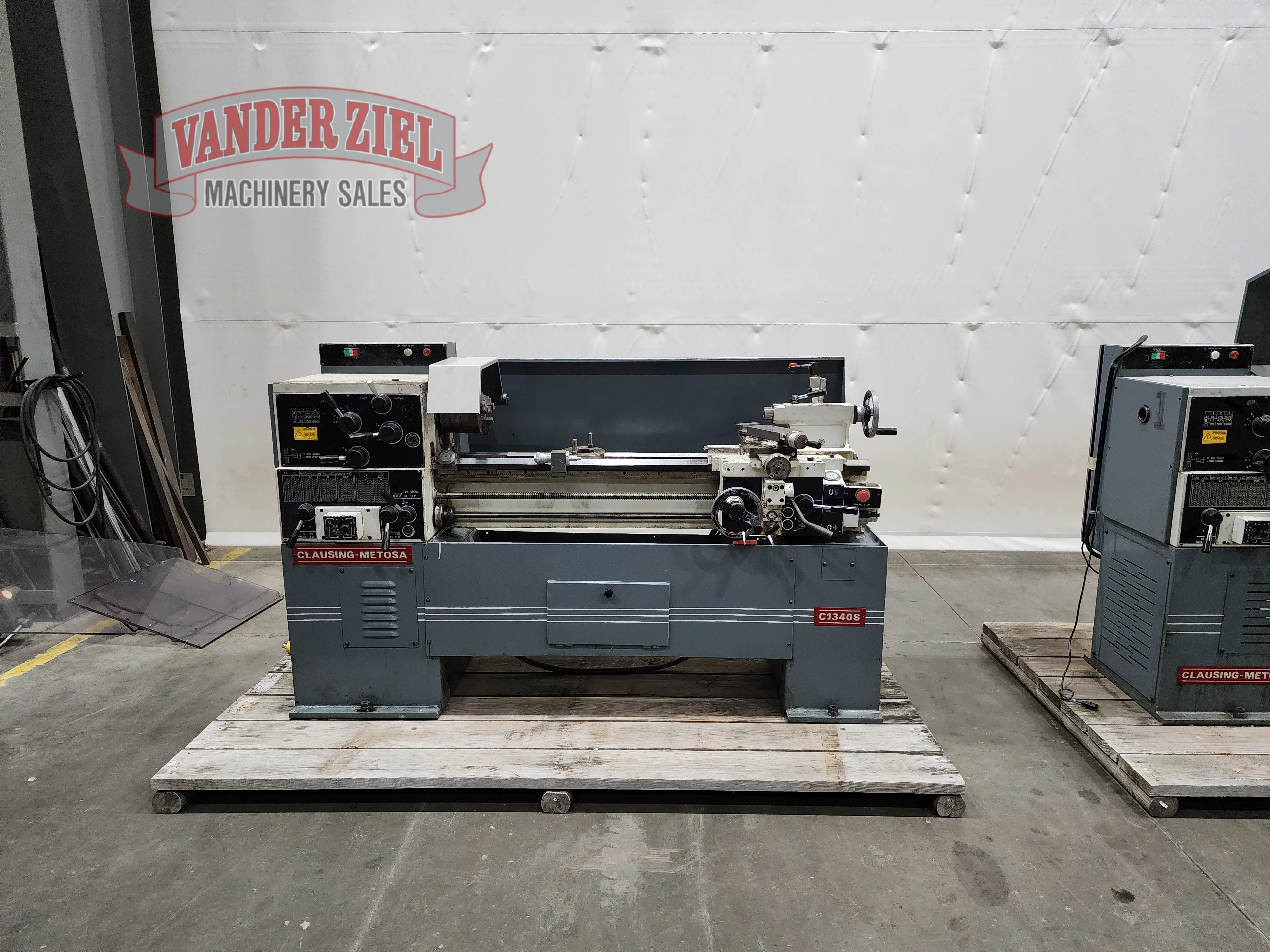 Clausing Metosa 13” x 40” Geared Head Lathe, Model C1340S - Main Image 1