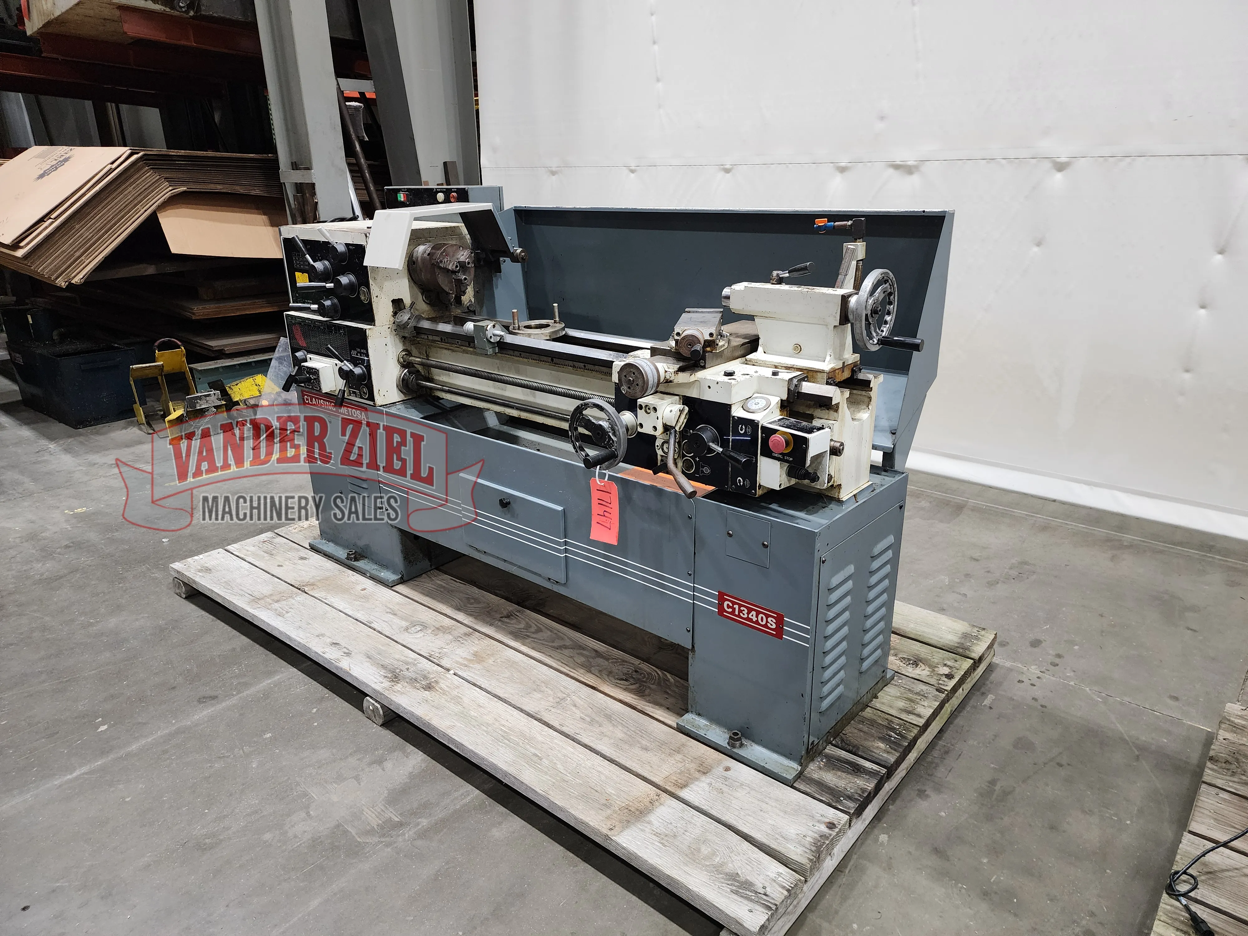 Clausing Metosa 13” x 40” Geared Head Lathe, Model C1340S - Prefetch Image 43603