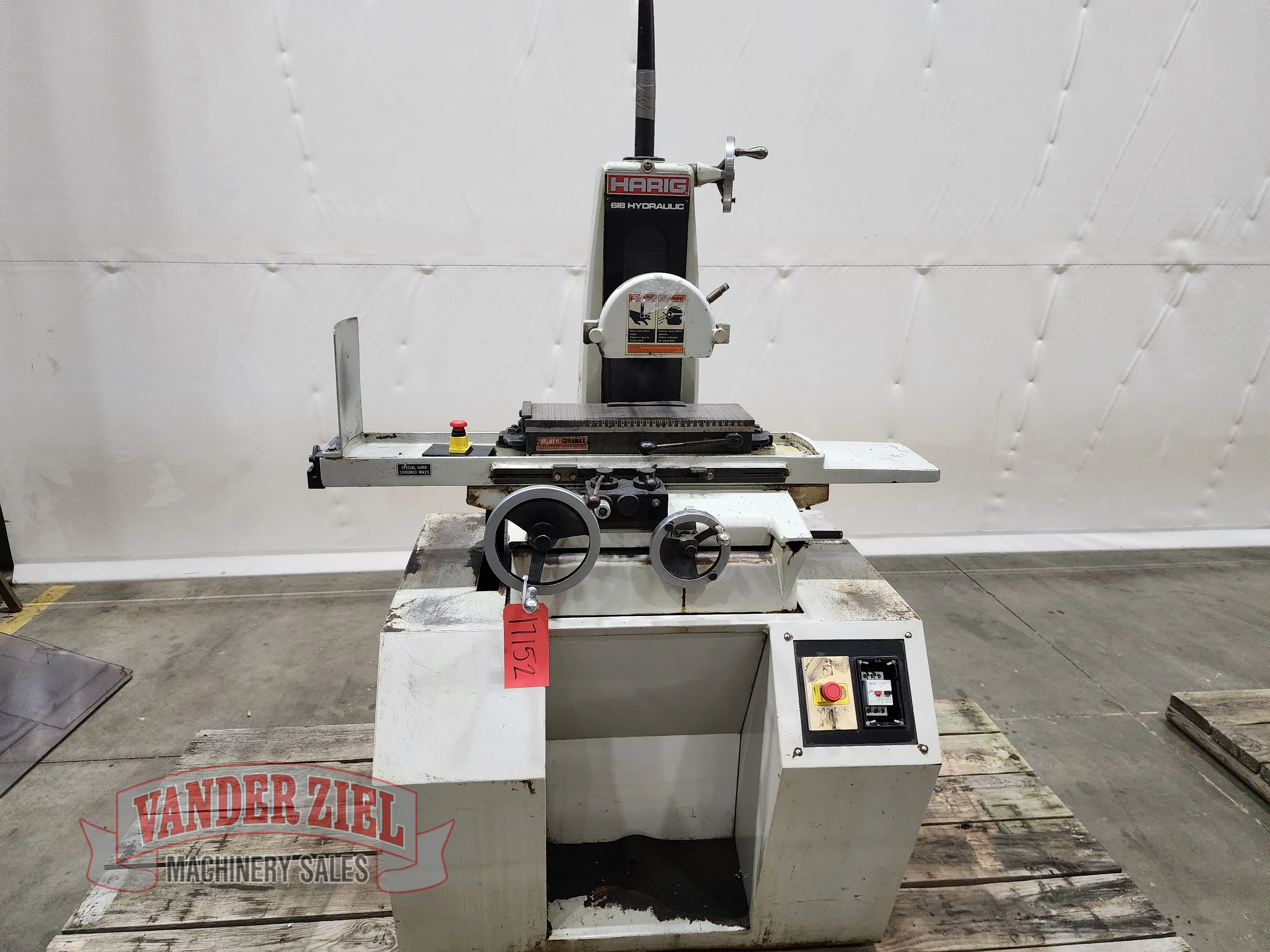 Harig 6” x 18” Hydraulic Grinder, Model 618 - Prefetch Image 43650