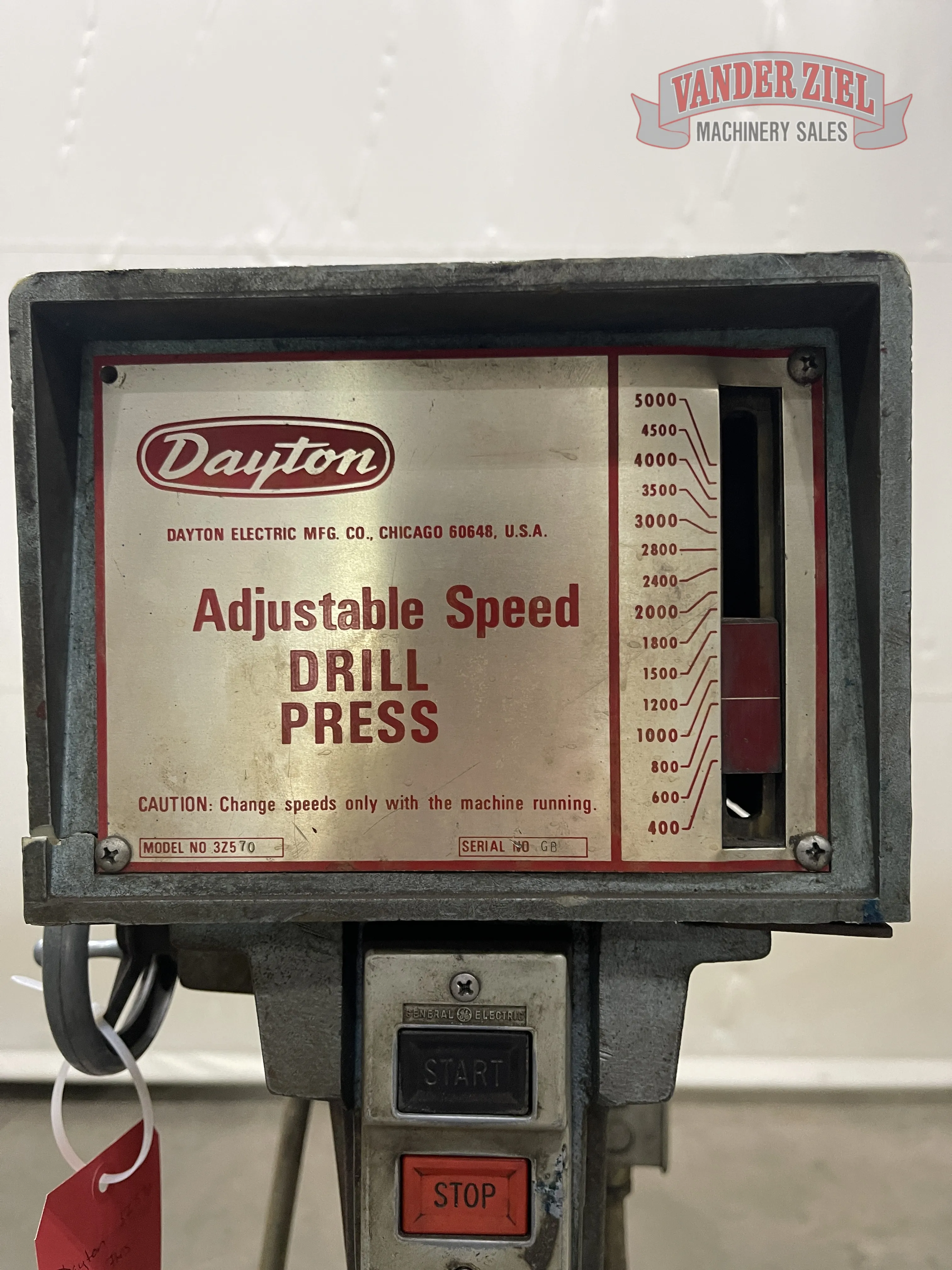 Dayton Model 3Z570 Drill Press - Prefetch Image 43717
