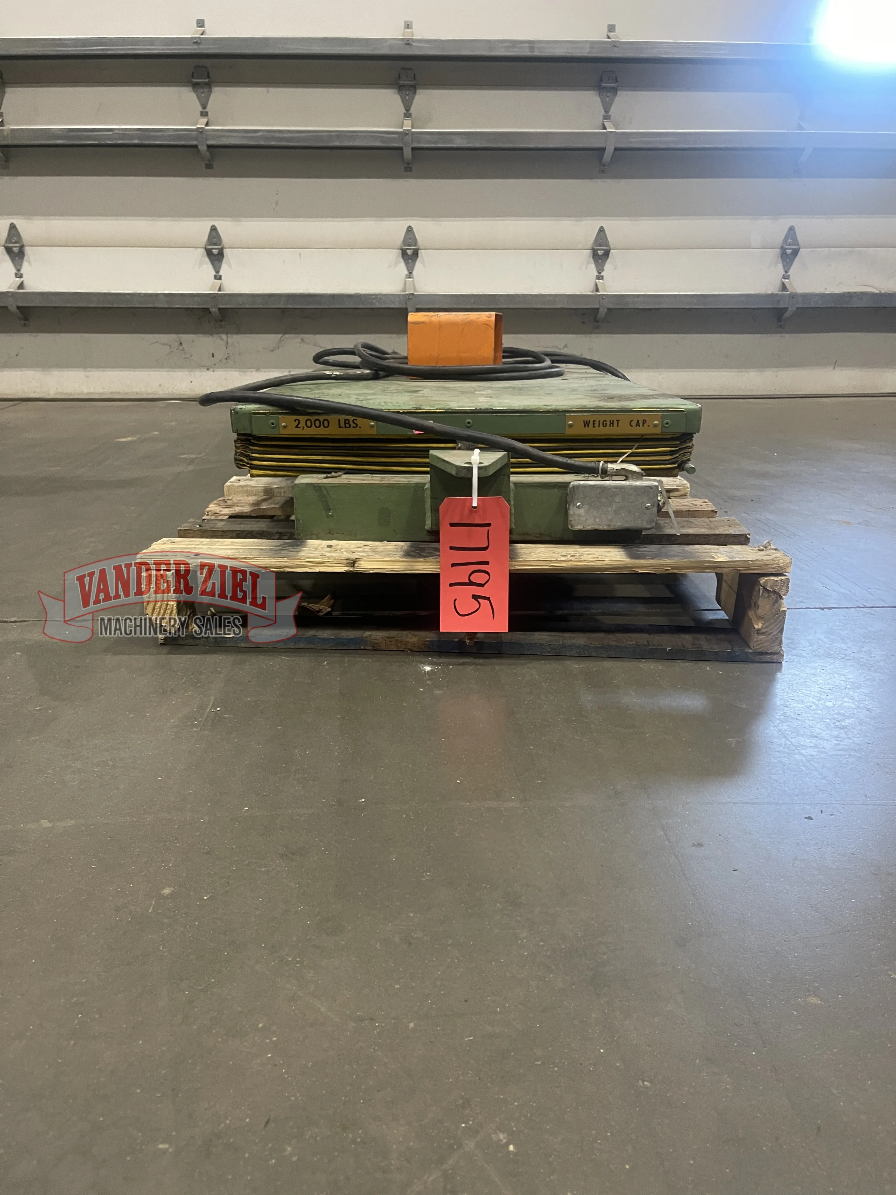 Portable Scissor Lift Table, 2,000 lbs. Capacity - Main Image 1