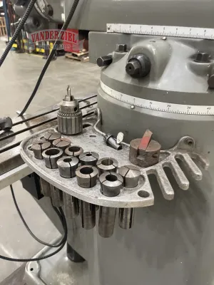 Bridgeport Series I Vertical-Knee Mill, 2 HP, 9" x 42" Table - Gallery Thumbnail 4