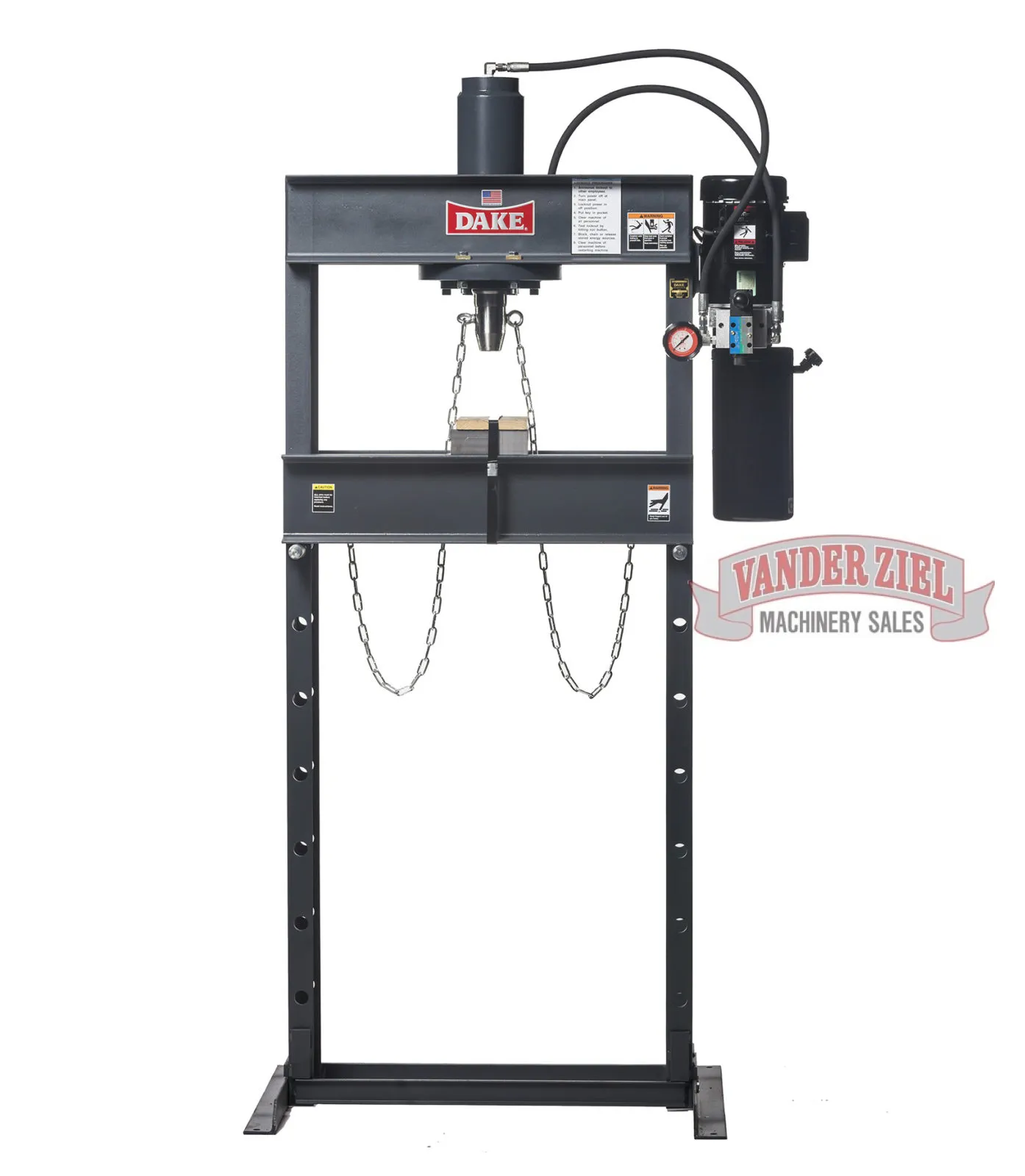 Dake 25 Ton Hand Operated H-Frame Press, Model 25H - NEW - Prefetch Image 440