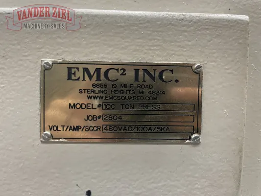 EMC 100 ton Press - Gallery Thumbnail 9