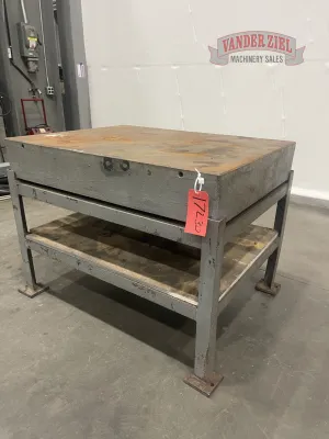3' x 4' x 8" thick metal table - Gallery Thumbnail 2
