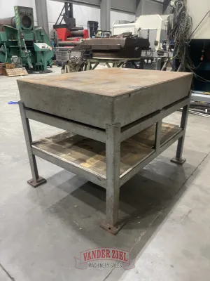 3' x 4' x 8" thick metal table - Gallery Thumbnail 3