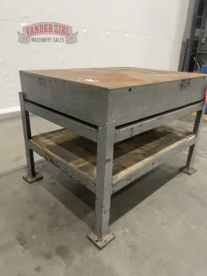 3' x 4' x 8" thick metal table - Gallery Thumbnail 4