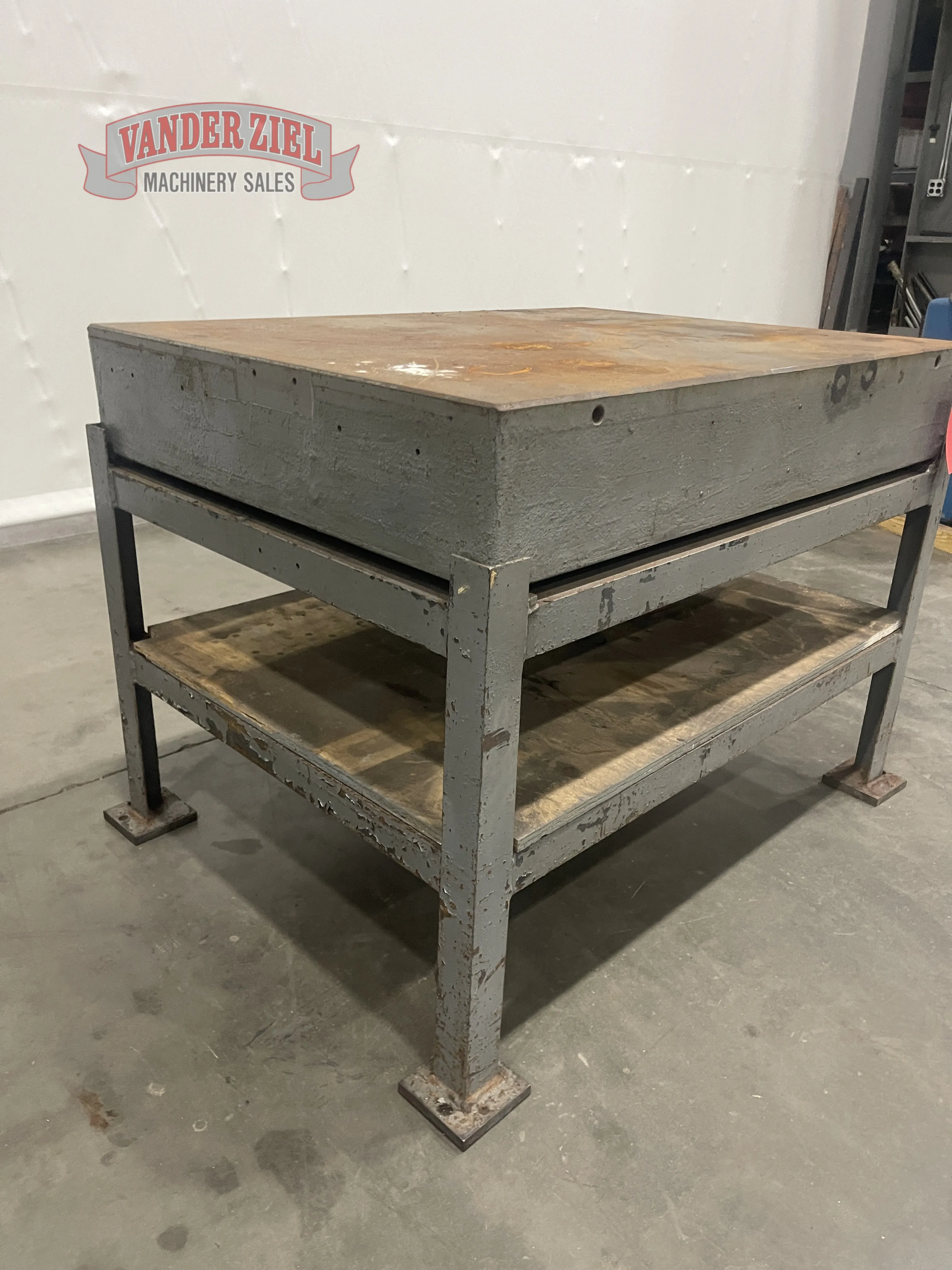 3' x 4' x 8" thick metal table - Prefetch Image 44106