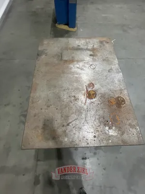 3' x 4' x 8" thick metal table - Gallery Thumbnail 5