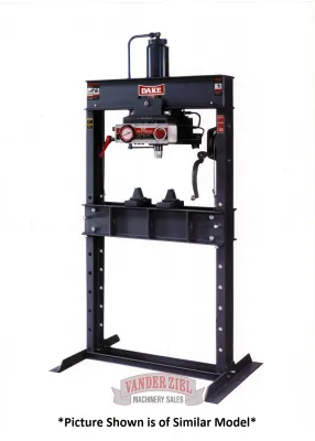 Dake 25 Ton Air Operated H-Frame Press, Model 6-425 - NEW