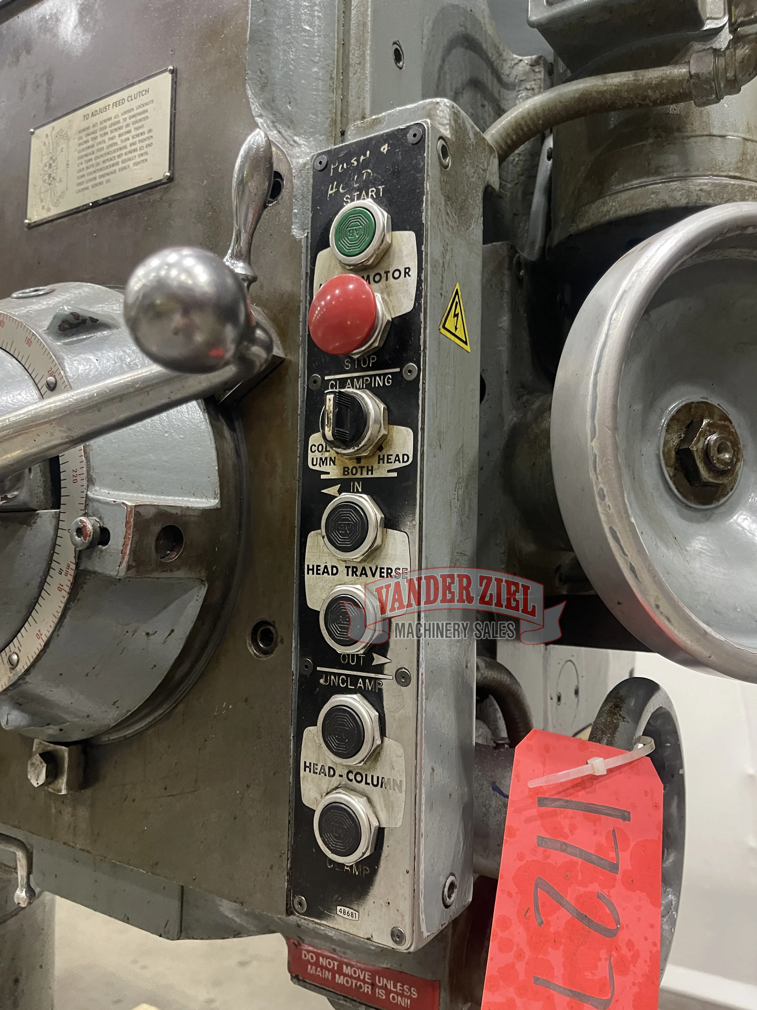 Carlton 7' x 19" Radial Arm Drill, Model 4A - Prefetch Image 44424